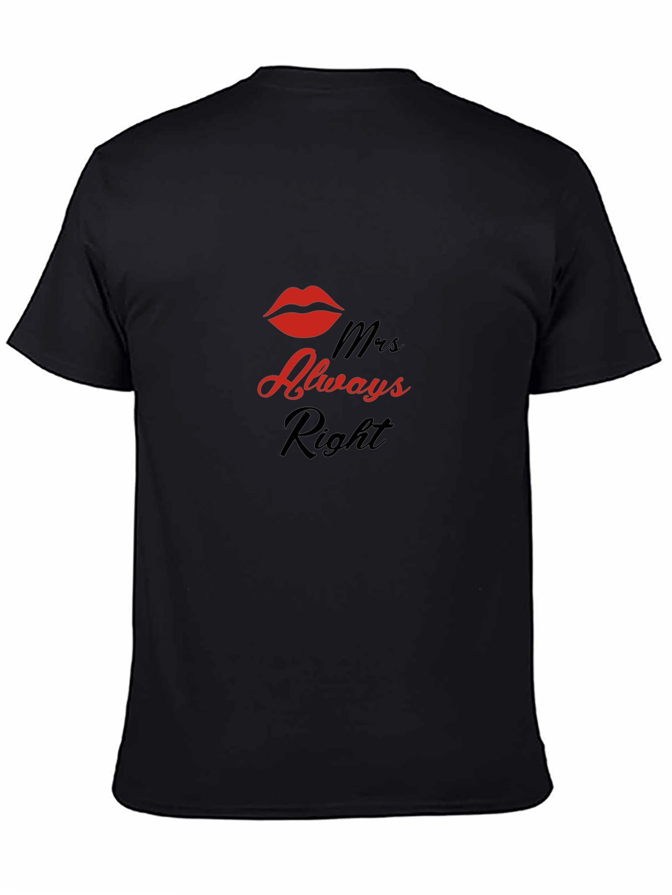 Black Mrs. Always Right Graphic T-Shirt view 4