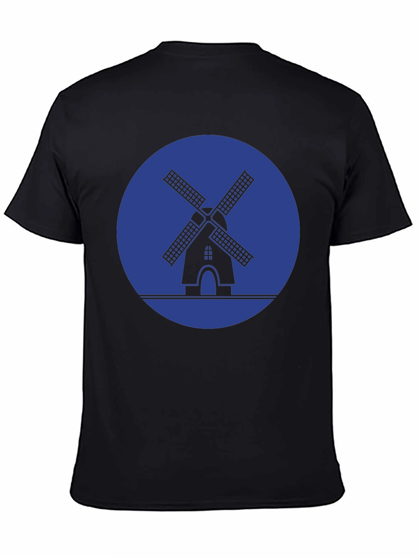 Black Windmill Graphic Tee - Stylish Casual Wear view 4