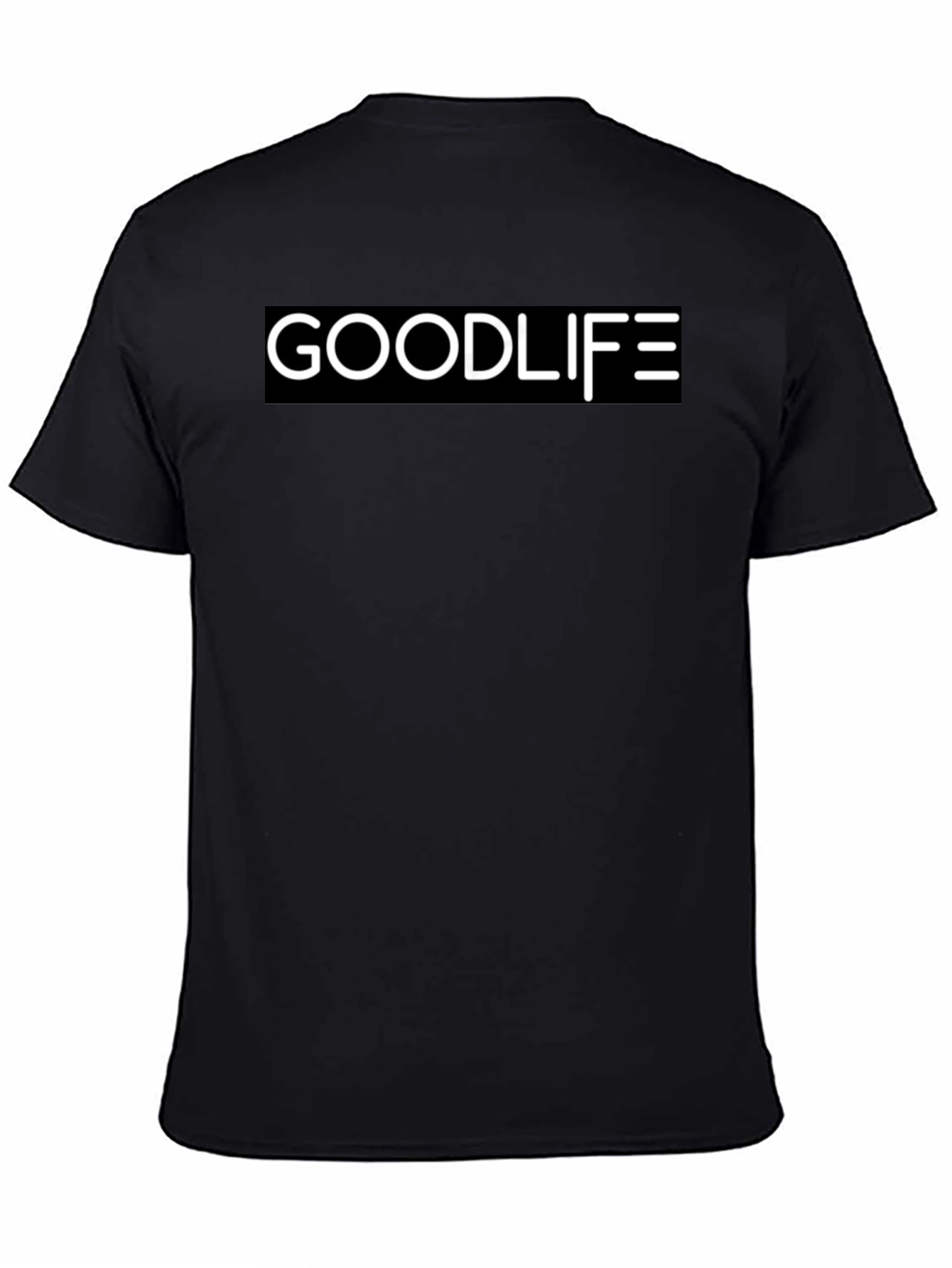 Black Goodlife Graphic Black T-Shirt - Stylish Everyday Wear view 4