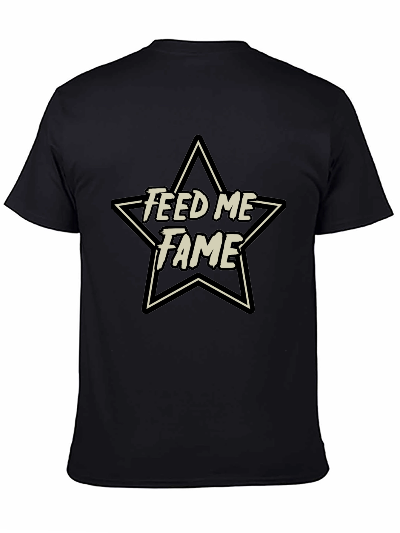 Black Feed Me Fame Star Graphic Tee view 4