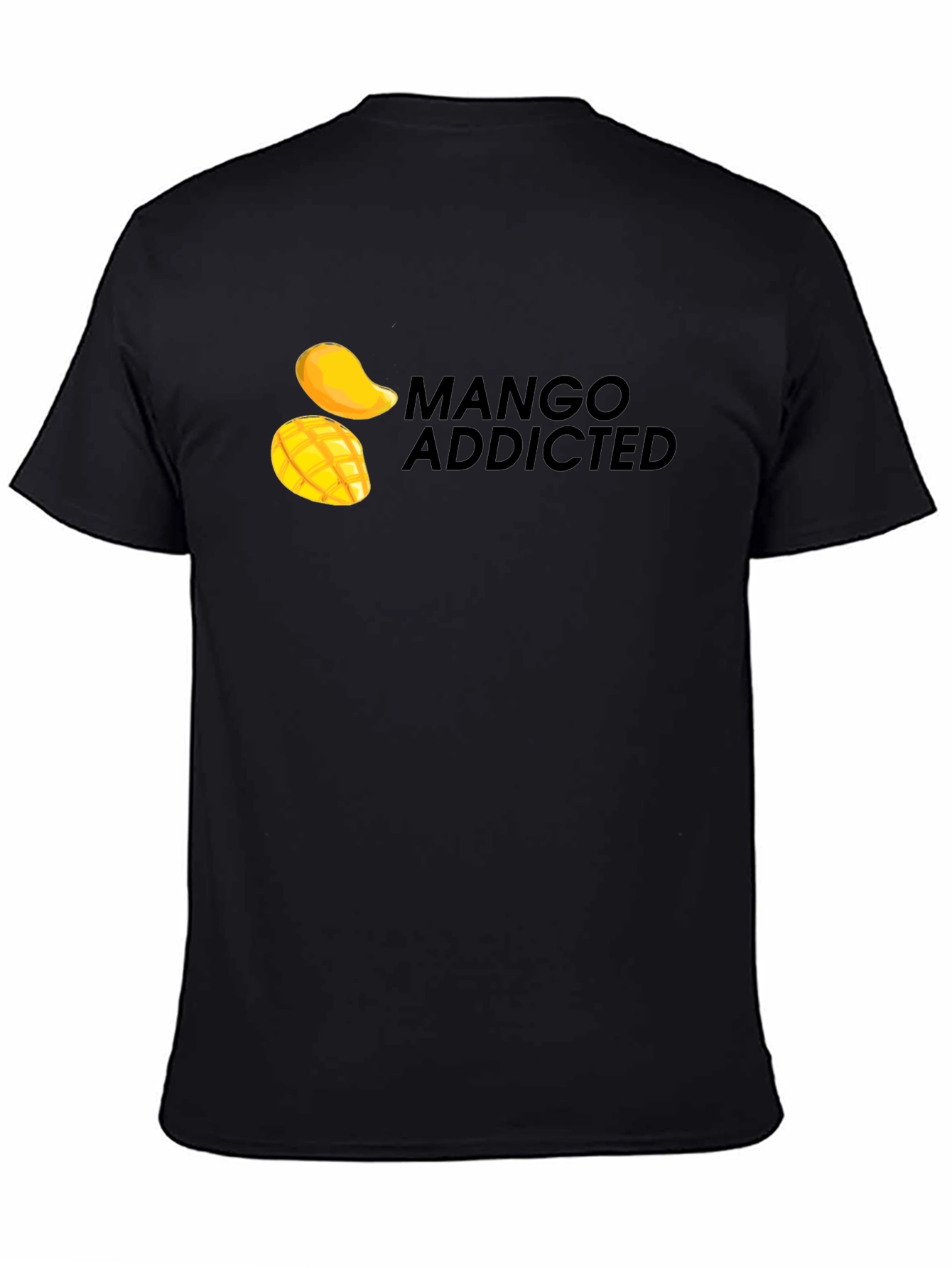 Black Mango Addicted Black T-Shirt view 4