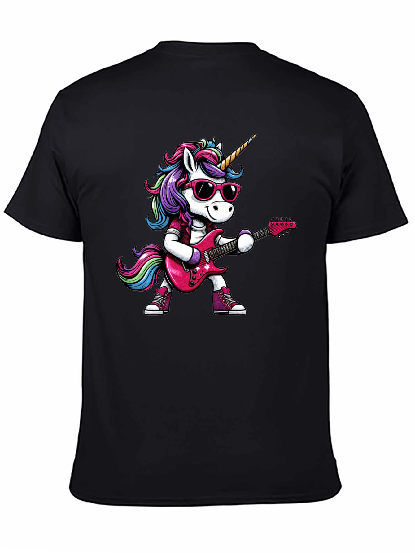 Black Unicorn Rocker T-Shirt view 4