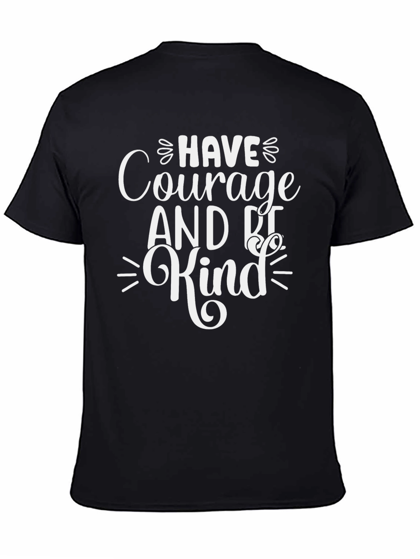 Black Courage & Kindness Graphic T-Shirt - Black view 4