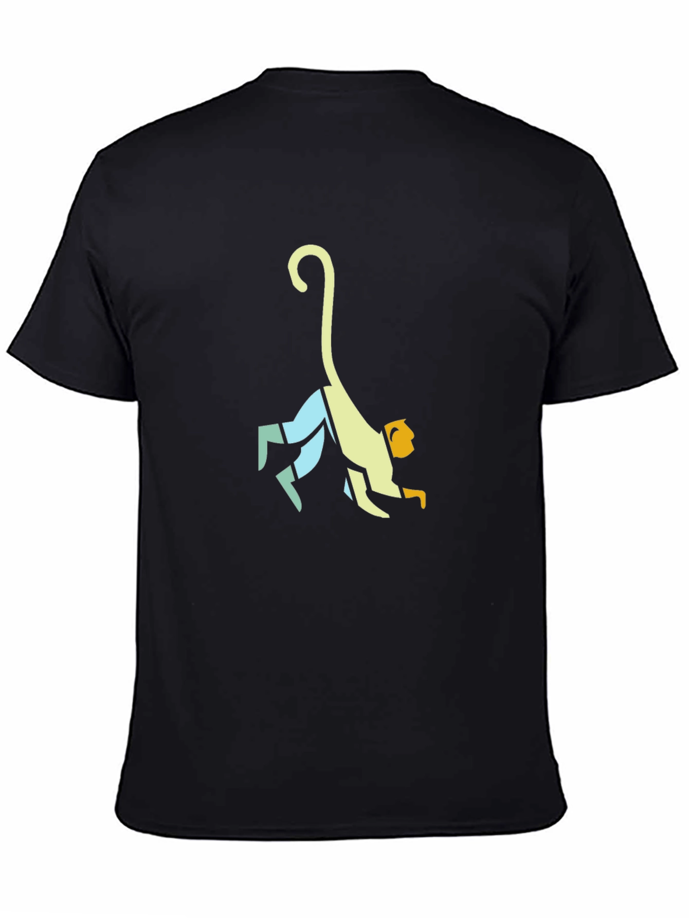 Black Monkey Graphic T-Shirt - Stylish Black Tee view 4