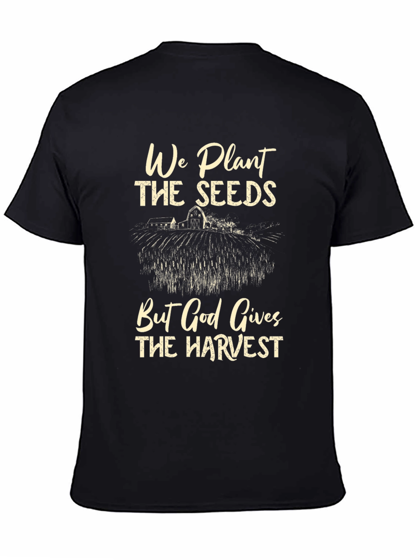 Black Faith-Based Harvest T-Shirt view 4
