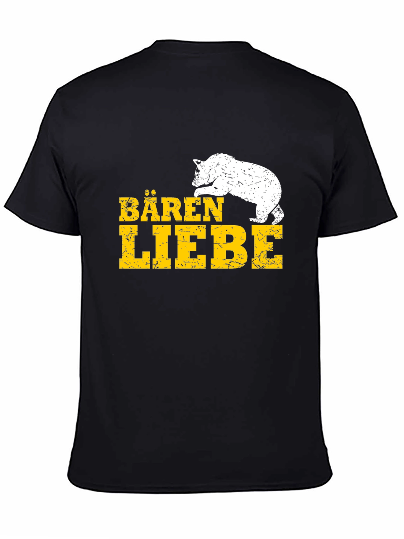 Black Bären Liebe Bear Graphic T-Shirt view 4