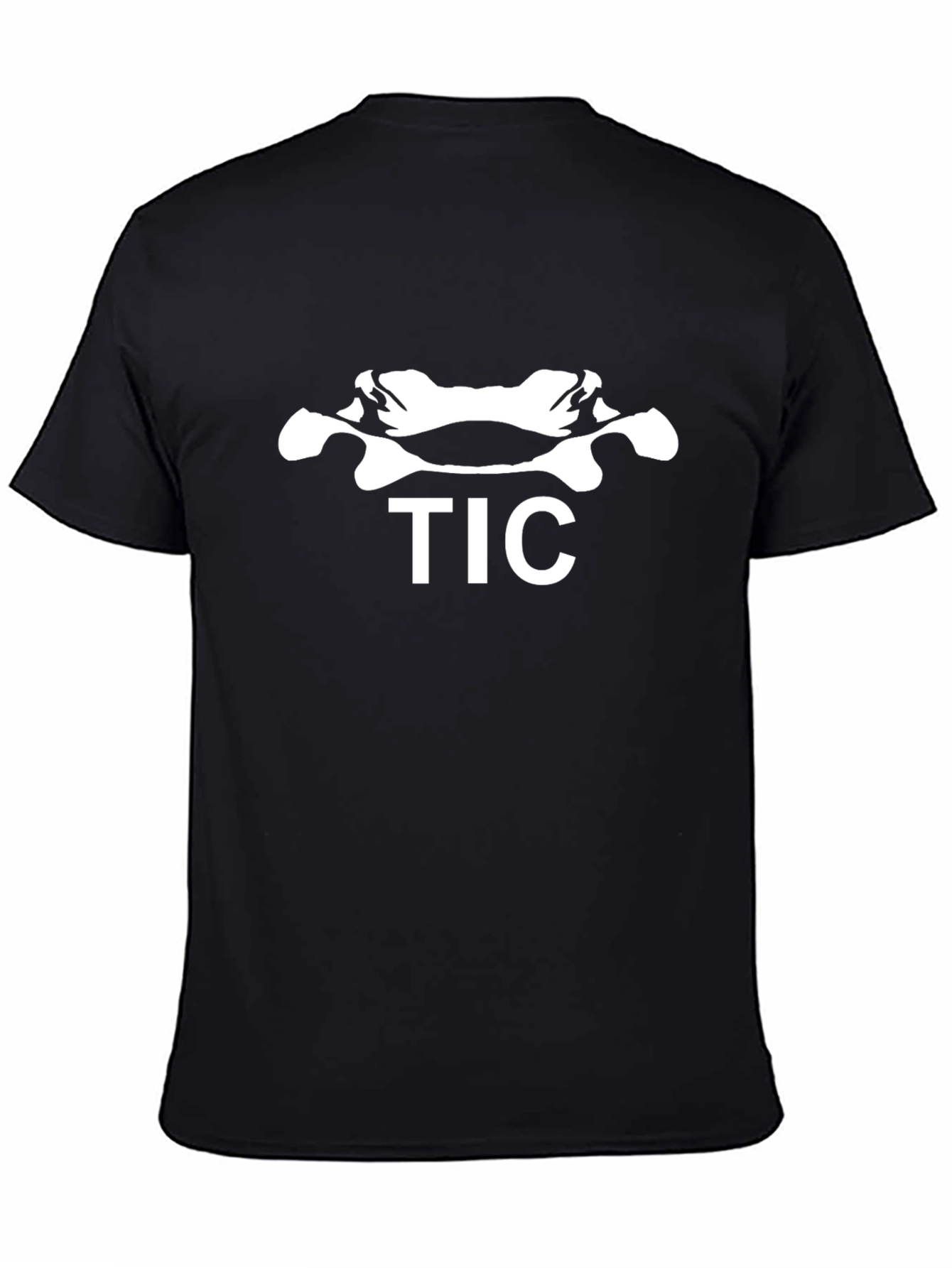 Black TIC Graphic Tee - Black Cotton Blend view 4