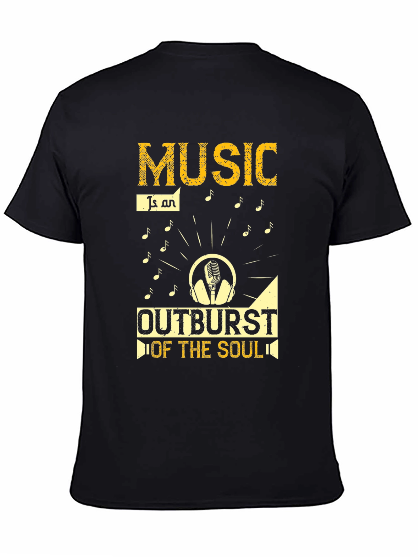 Black Music Outburst of the Soul Black T-Shirt view 4