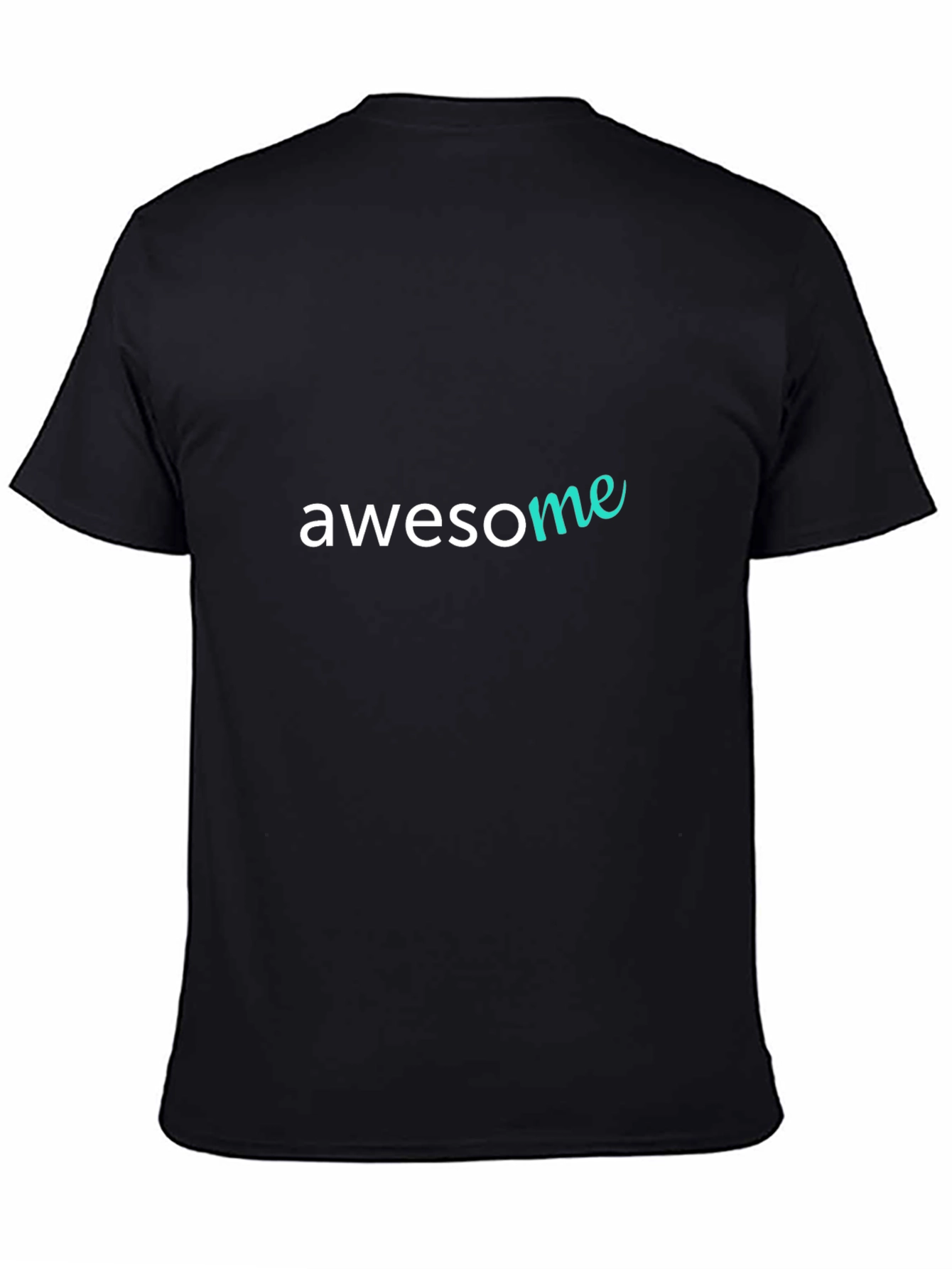 Black Awesome Graphic Print Black T-Shirt view 4