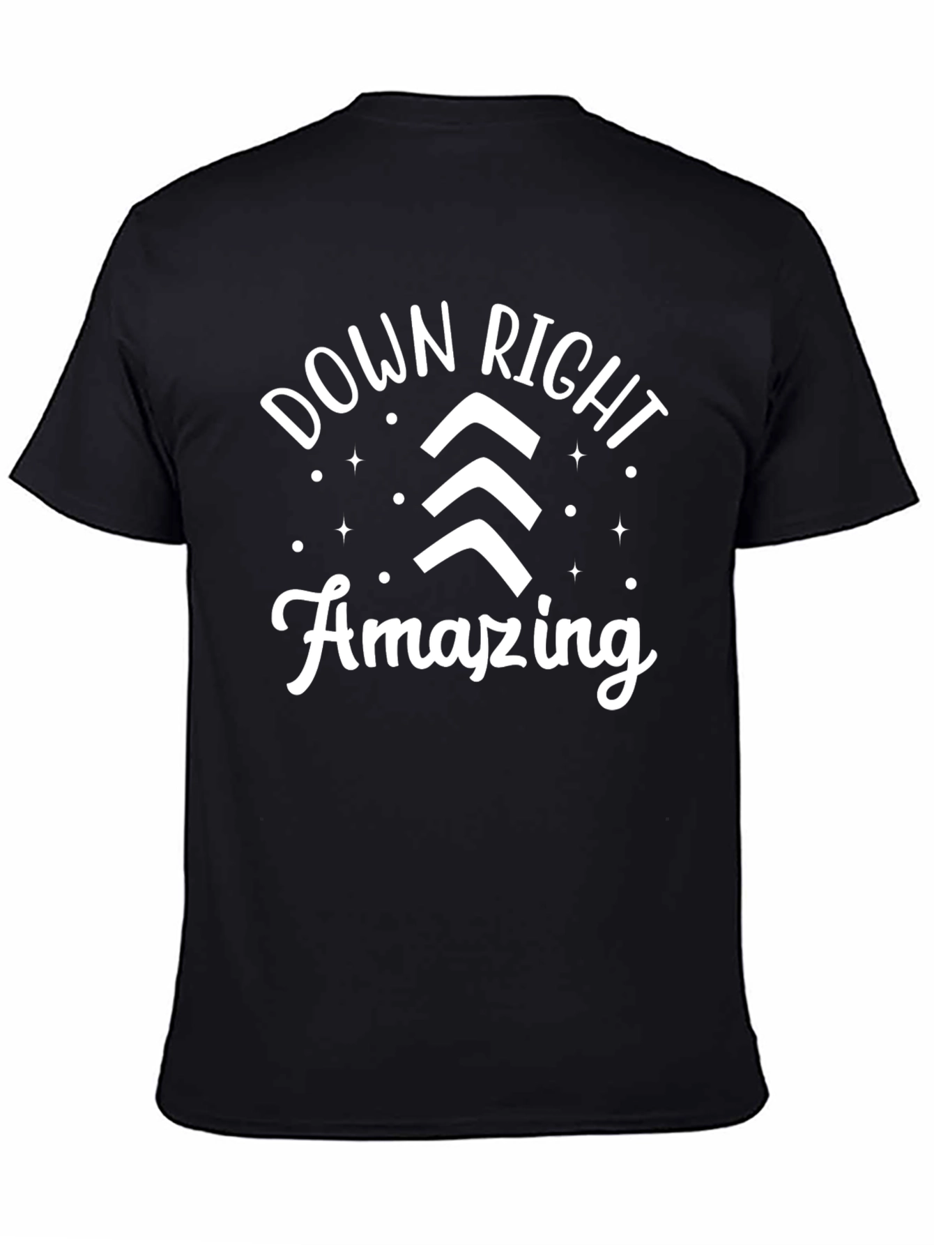 Black Down Right Amazing Graphic Tee view 4
