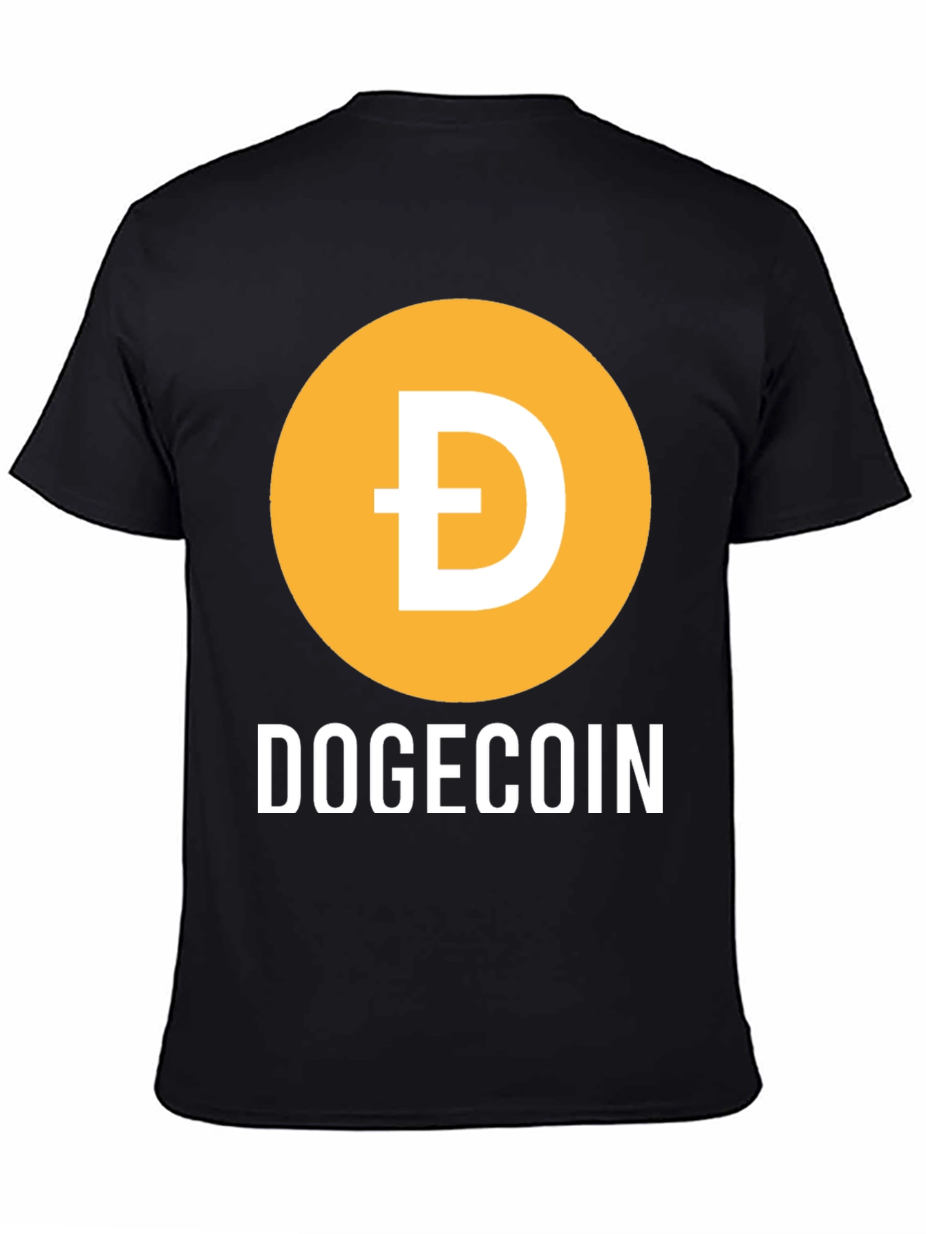 Black Dogecoin Crypto T-Shirt - Meme Coin Tee view 4