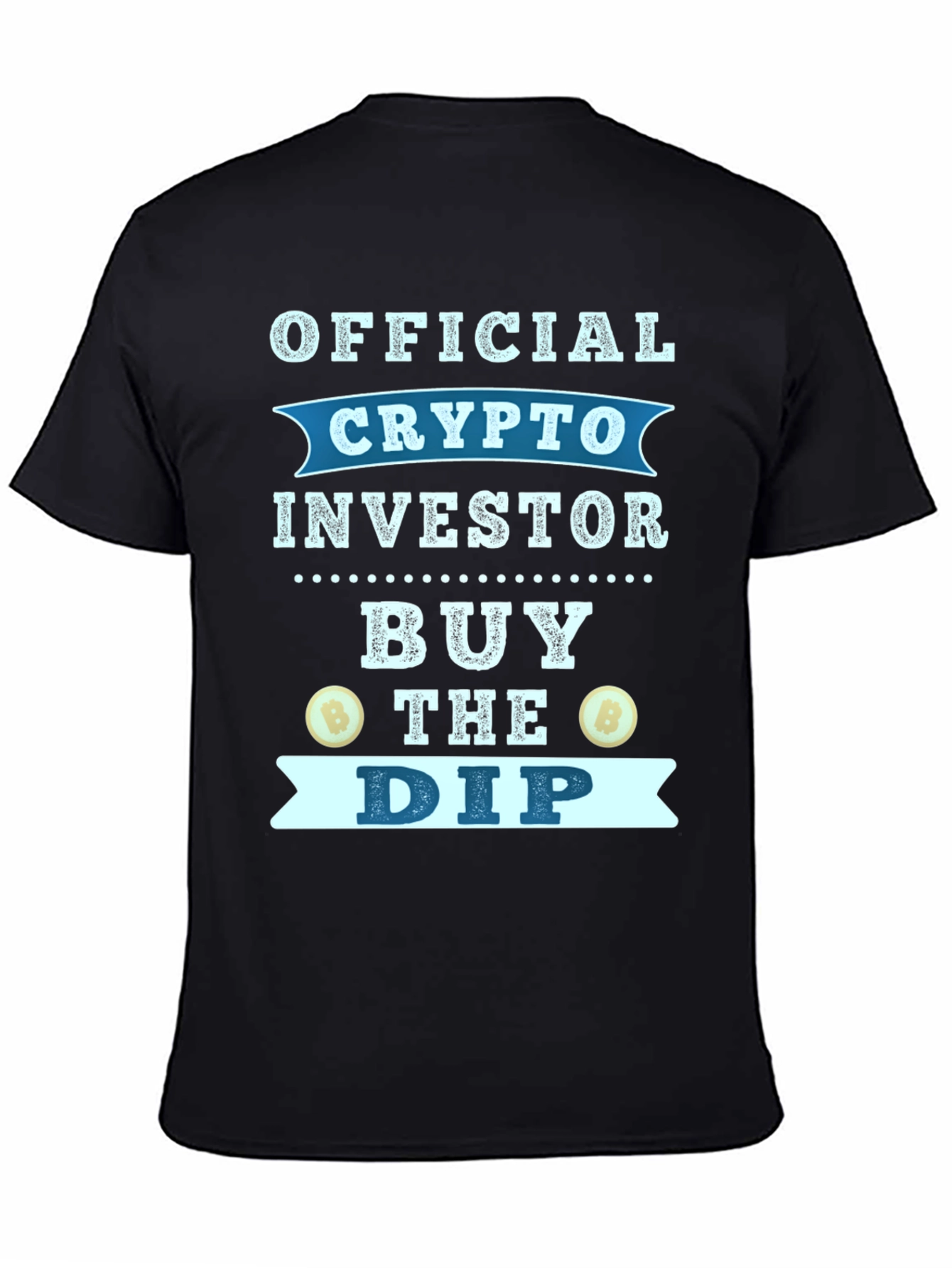 Black Official Crypto Investor T-Shirt - Buy the Dip view 4