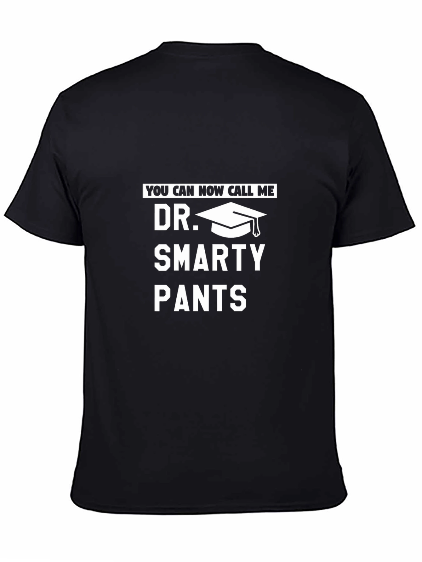 Black Dr. Smarty Pants Graduation T-Shirt view 4