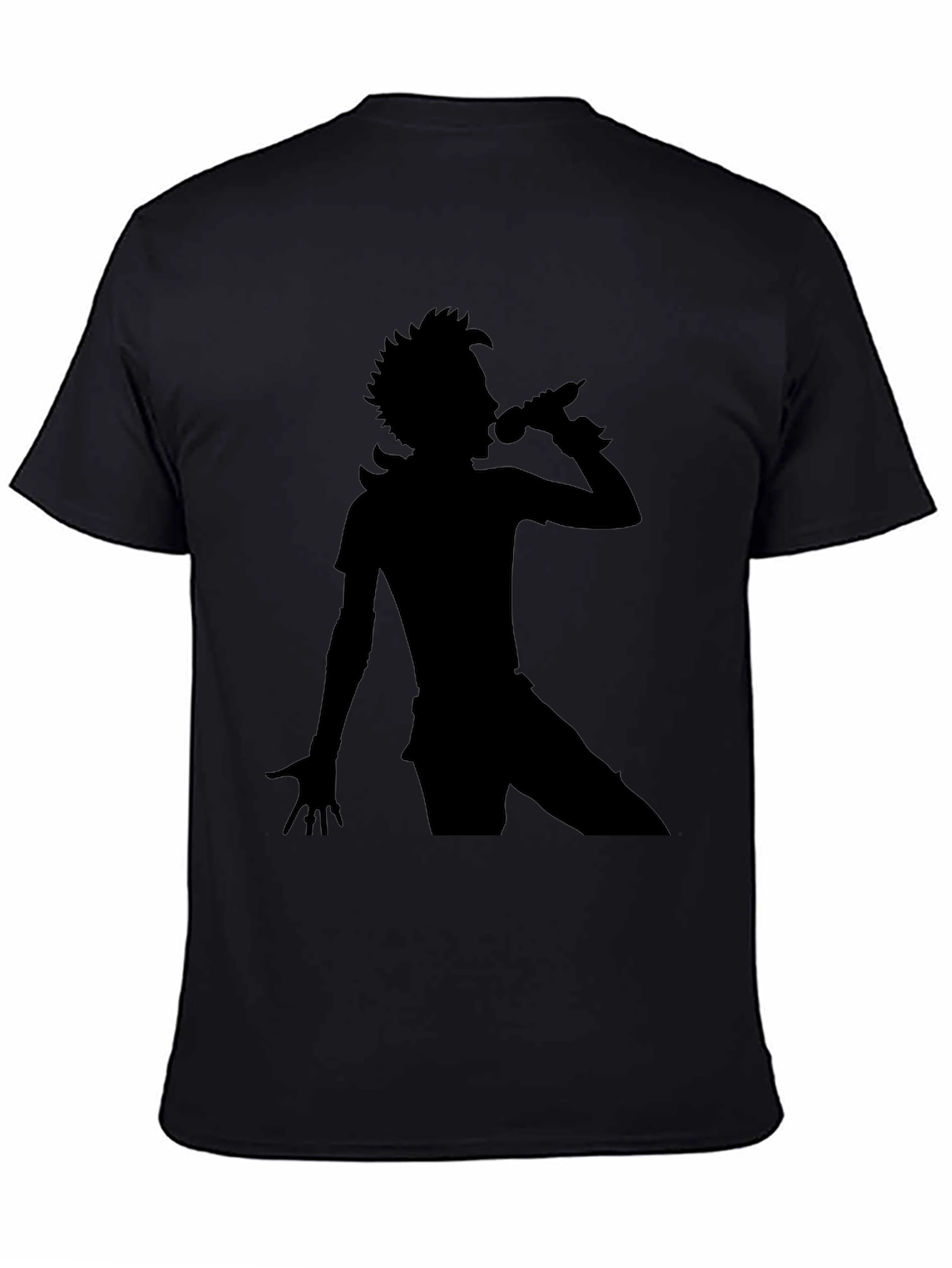 Black Silhouette Singer Black T-Shirt view 4
