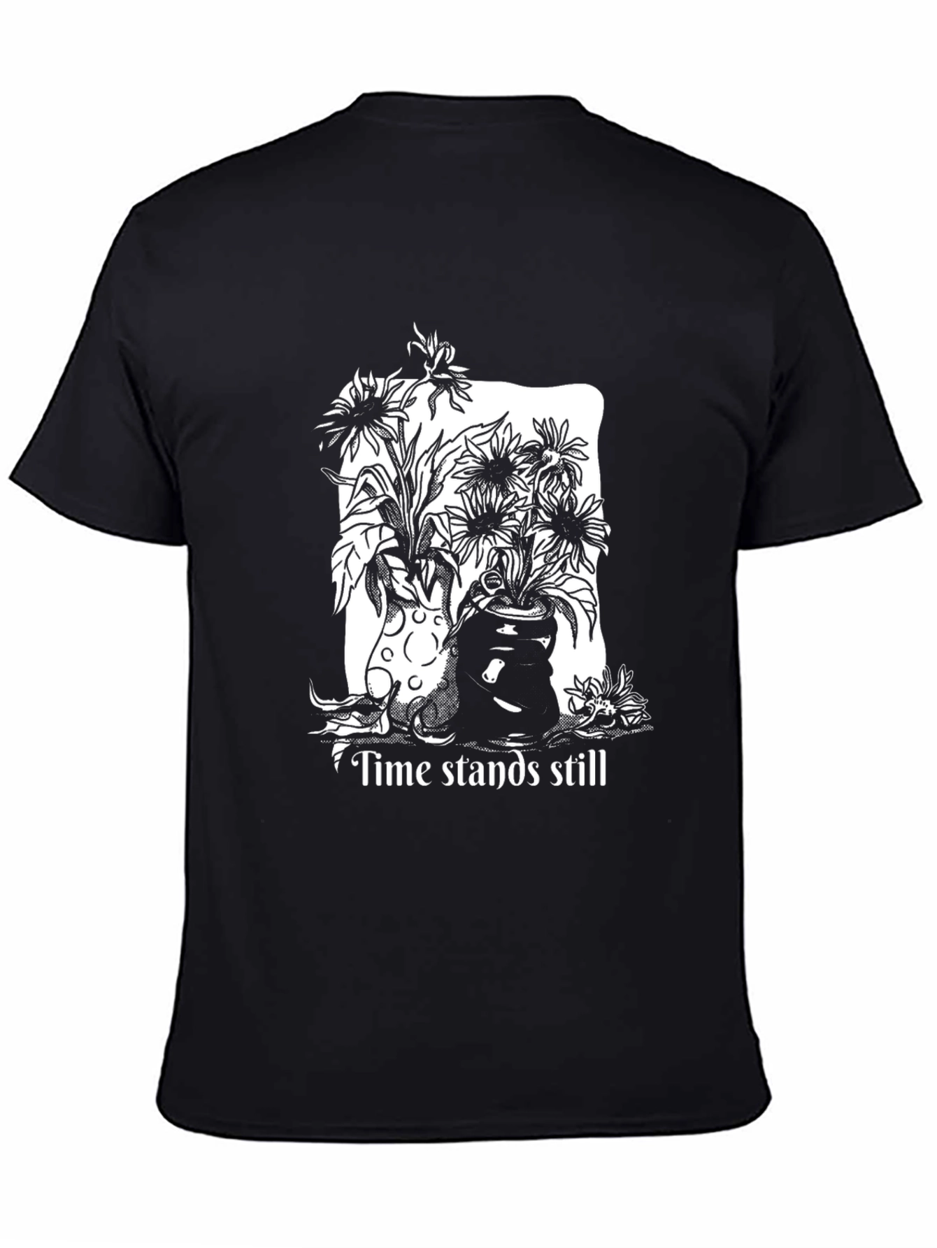 Time Stands Still Graphic Tee - Black - 4