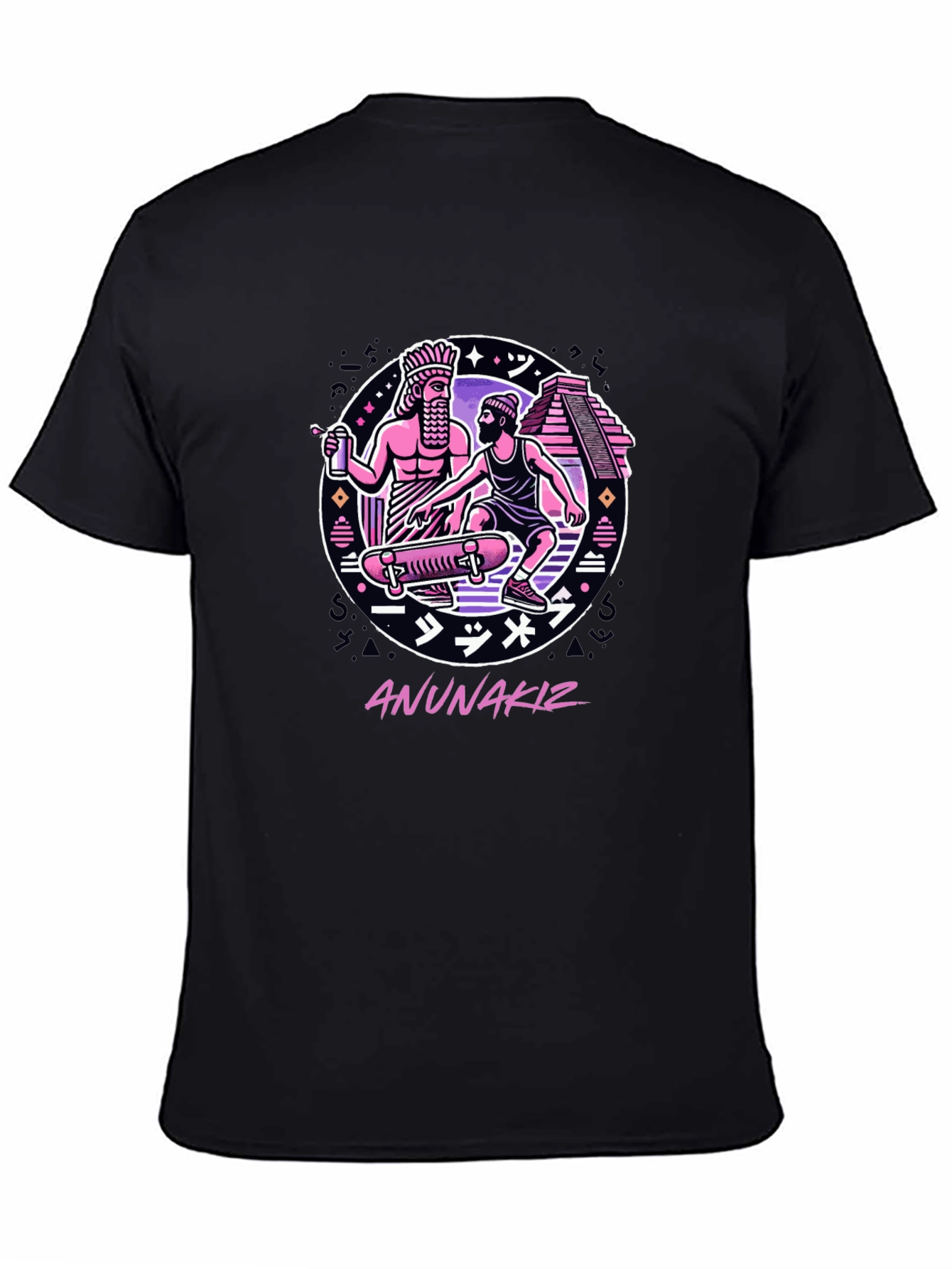 Black Anunnakiz Graphic T-Shirt view 4