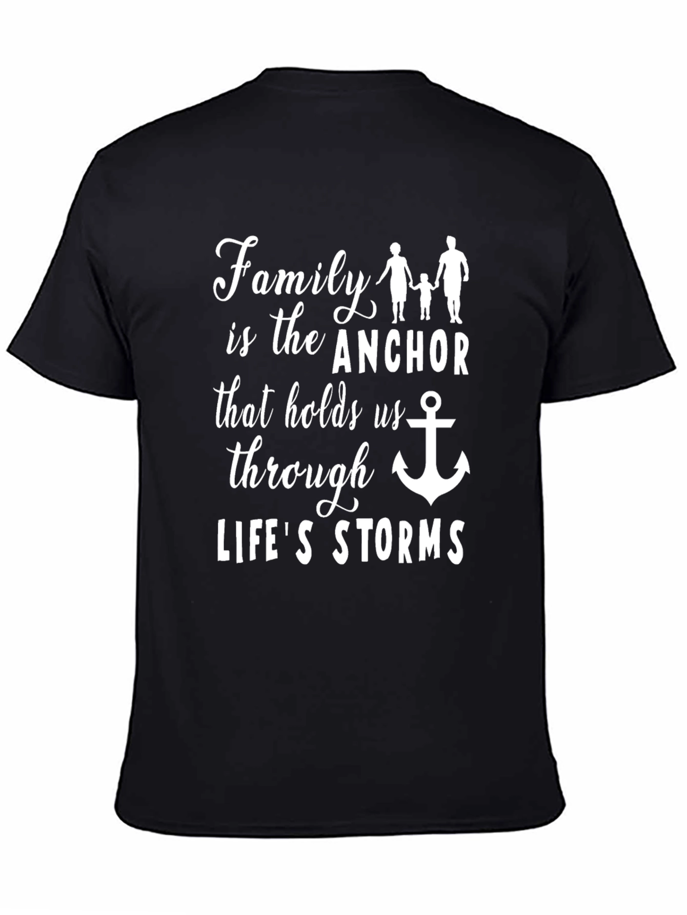 Black Family Anchor T-Shirt view 4