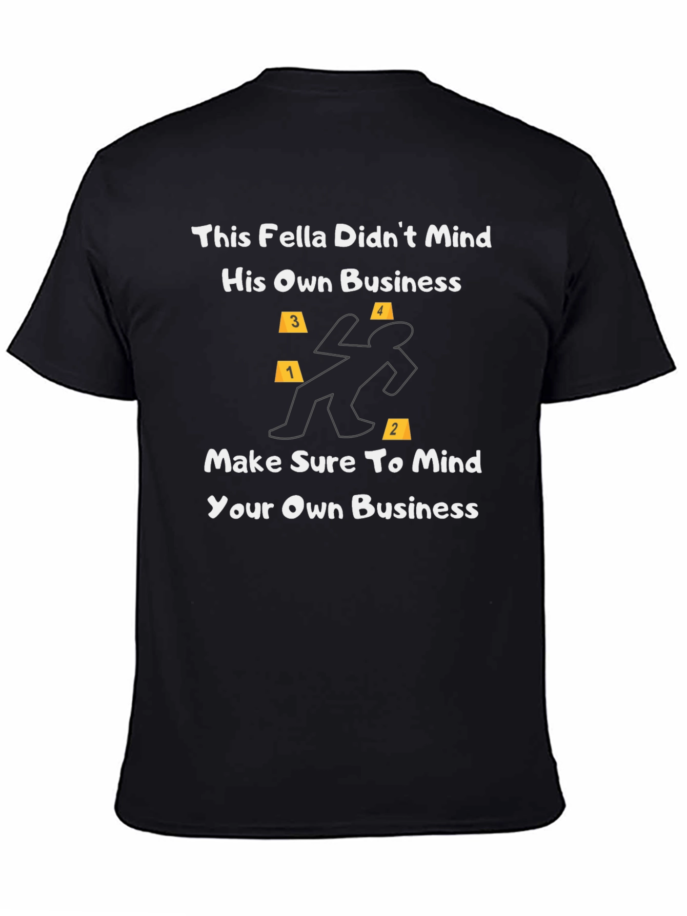 Black Mind Your Business Graphic Tee view 4