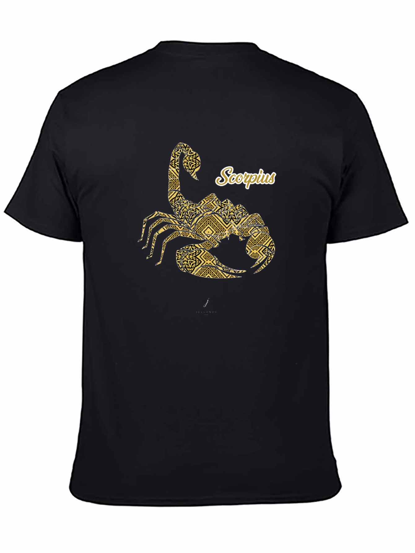 Black Scorpius Zodiac Graphic Tee - Black view 4