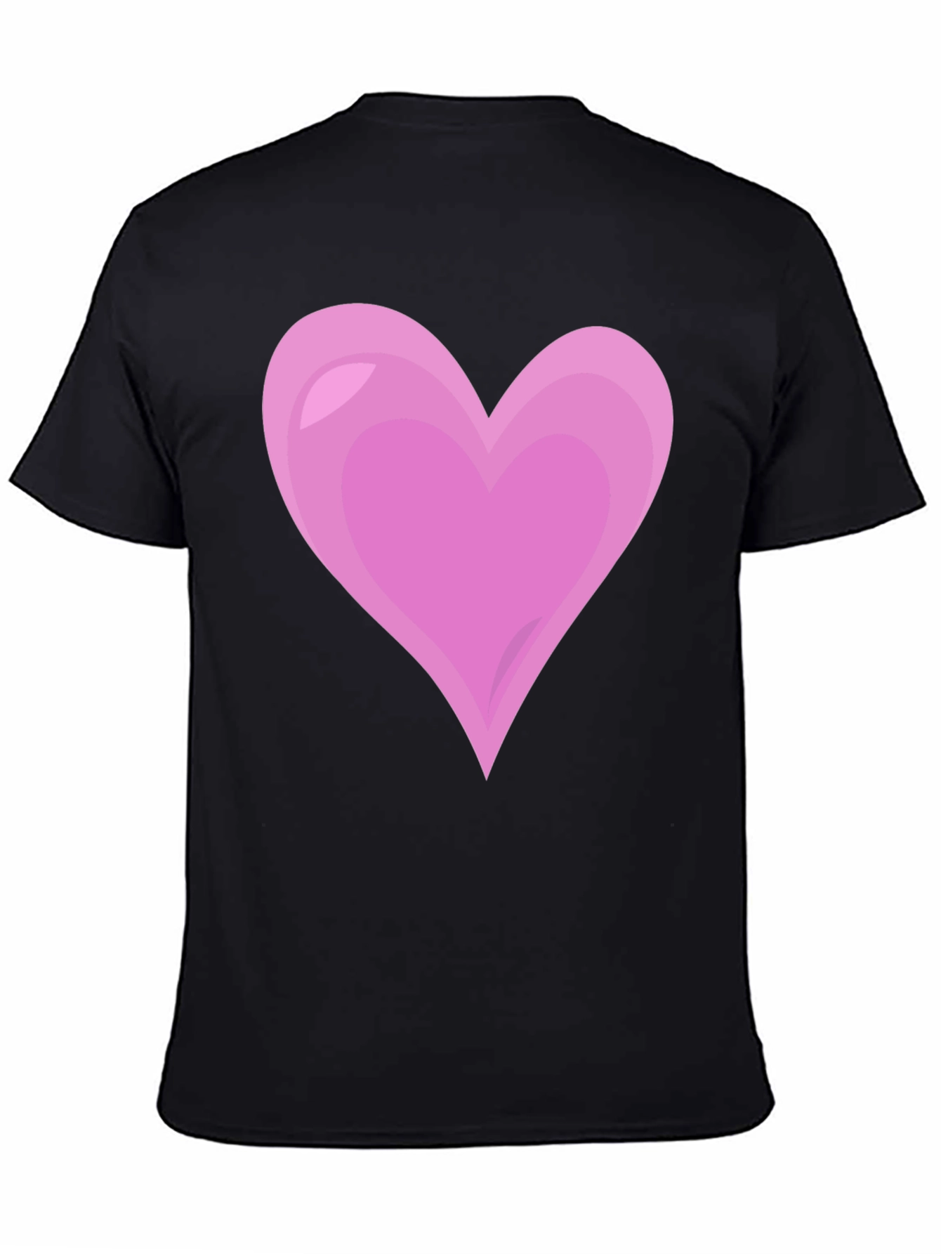 Black Heart Graphic Black T-Shirt - Casual & Stylish view 4