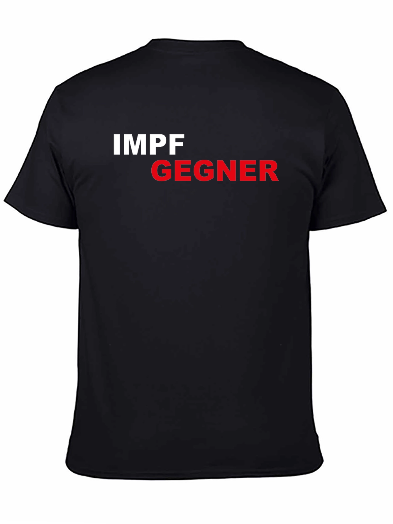 Black Impfgegner Black T-Shirt - Vaccine Opponent Tee view 4