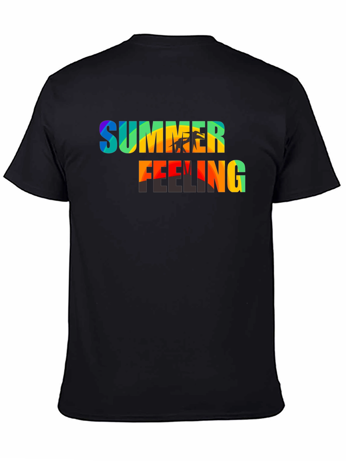 Black Summer Feeling Graphic Tee view 4