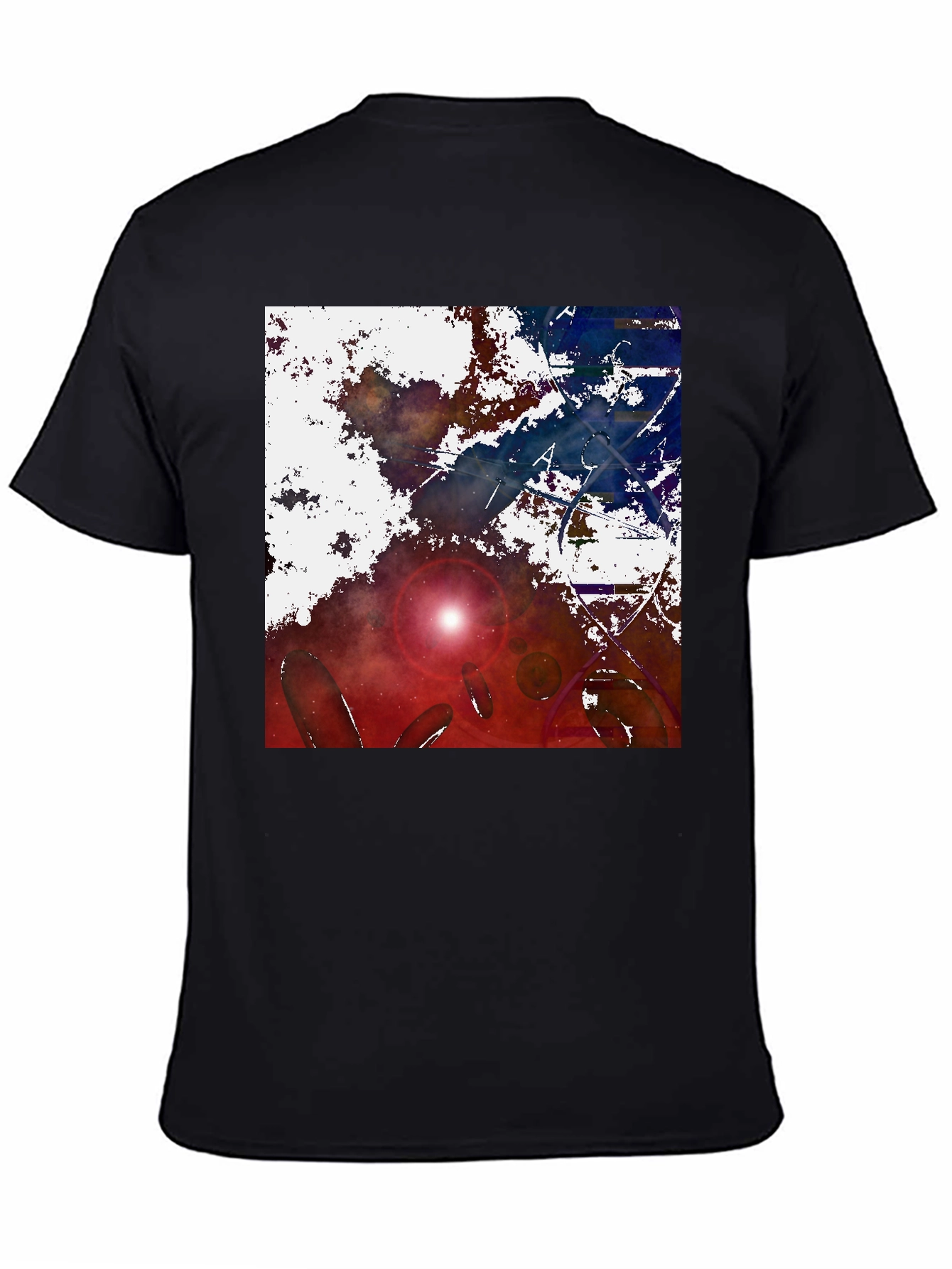 Black Cosmic Dream Black T-Shirt view 4