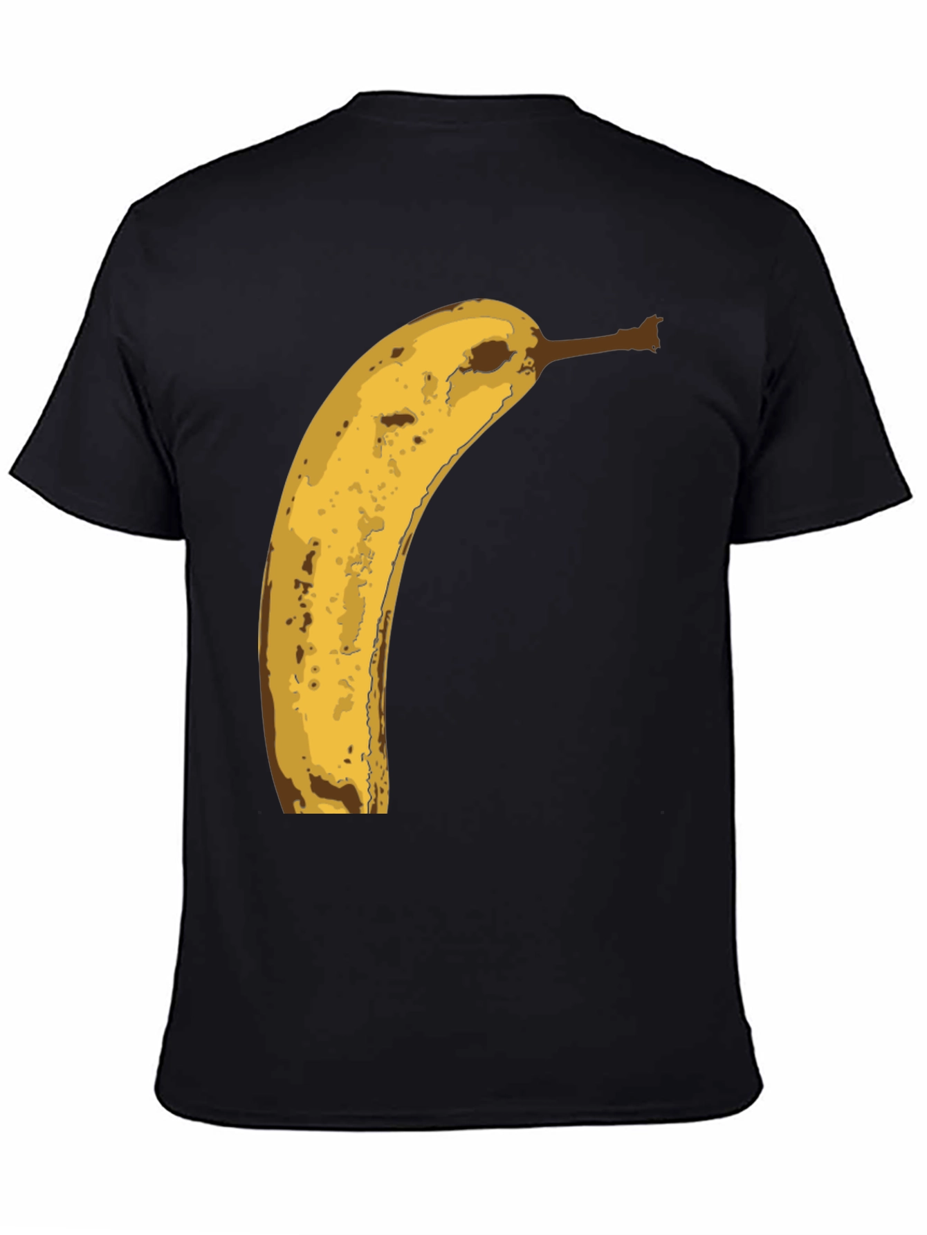 Black Banana Graphic Tee - Funny Fruit Print Shirt view 4