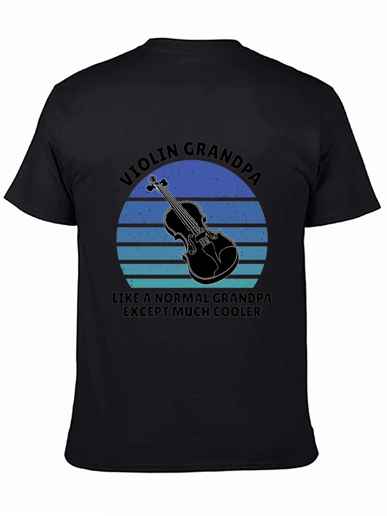 Black Violin Grandpa T-Shirt - Cool Musician Grandfather Tee view 4