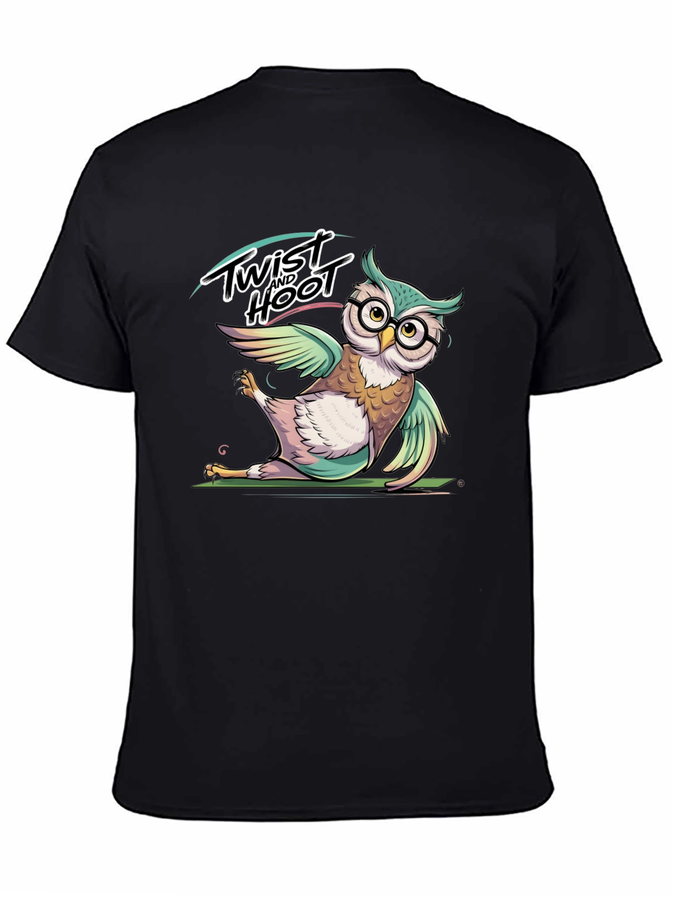 Black Twist and Hoot Owl T-Shirt view 4