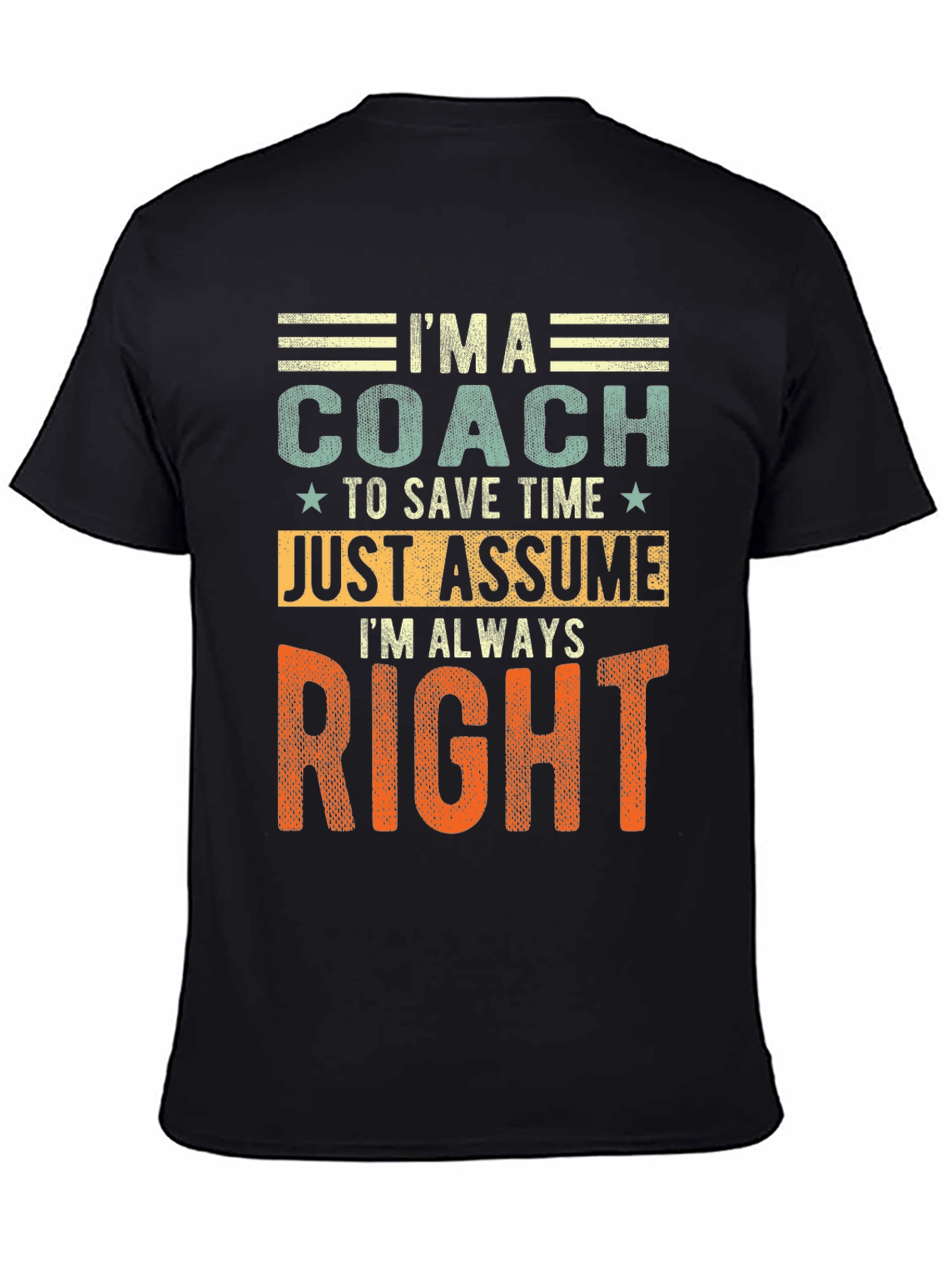 Black Coach - Just Assume I'm Always Right T-Shirt view 4