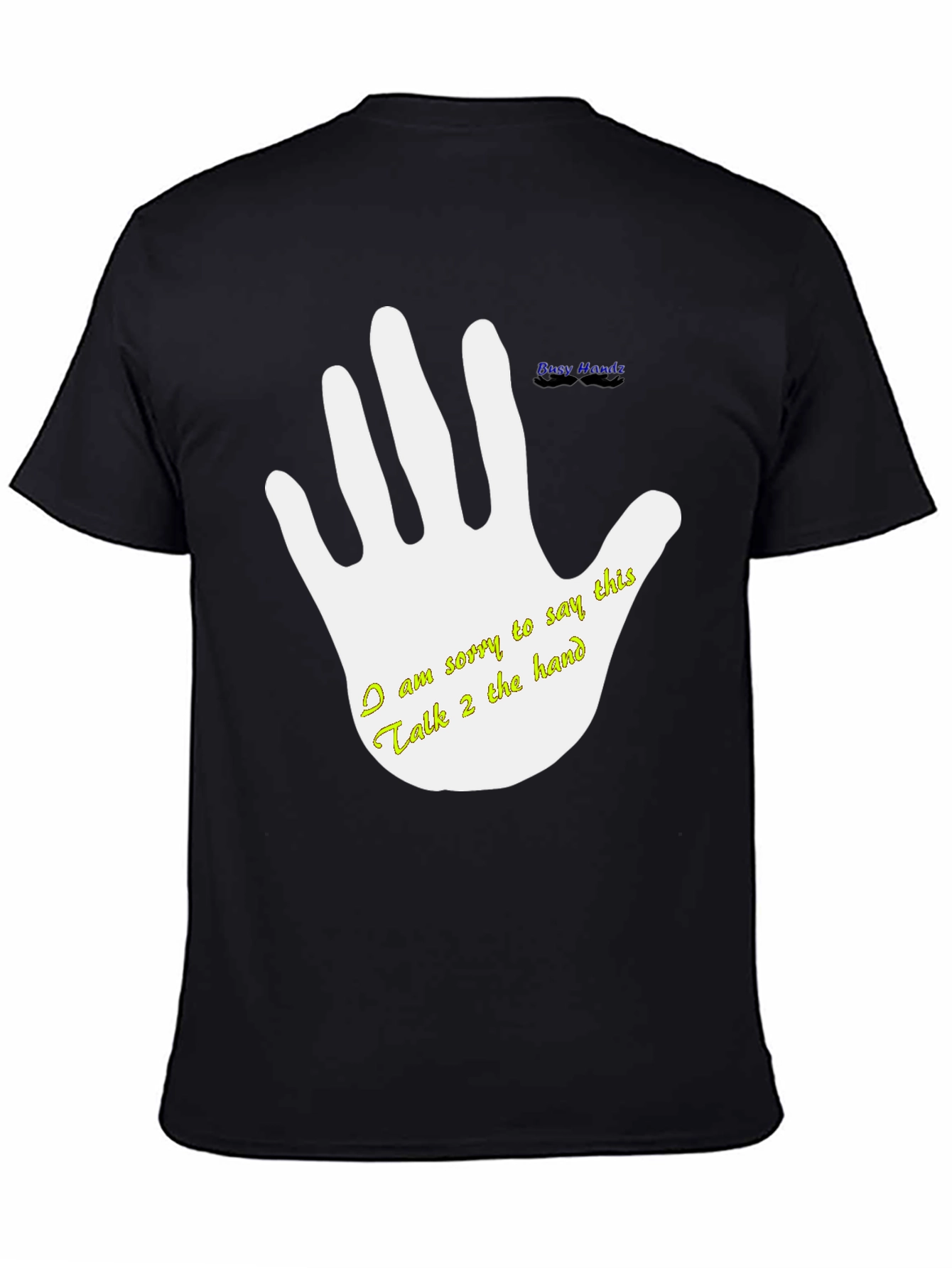 Black Talk to the Hand Graphic T-Shirt view 4