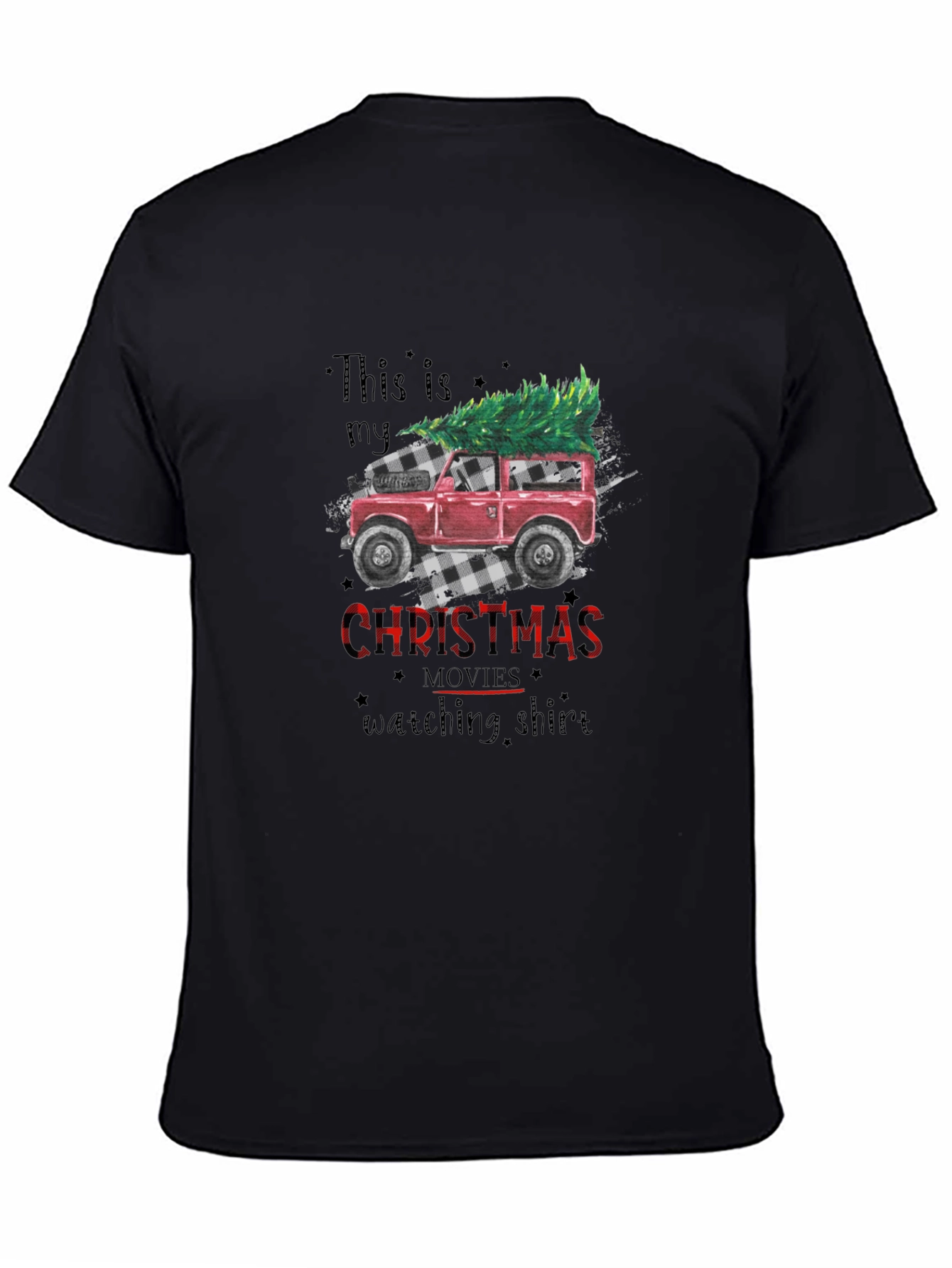 Black Christmas Movie Watching Shirt view 4