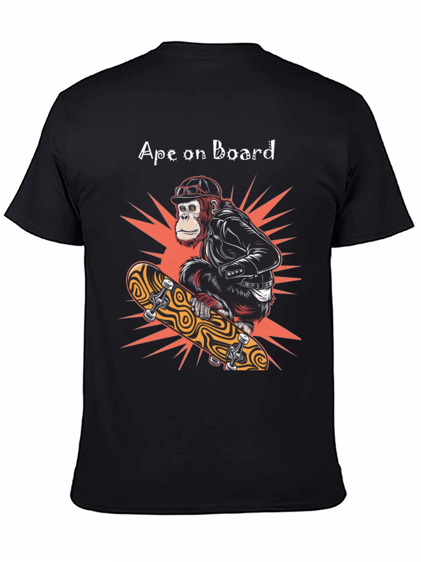 Black Ape on Board Skateboard T-Shirt view 4