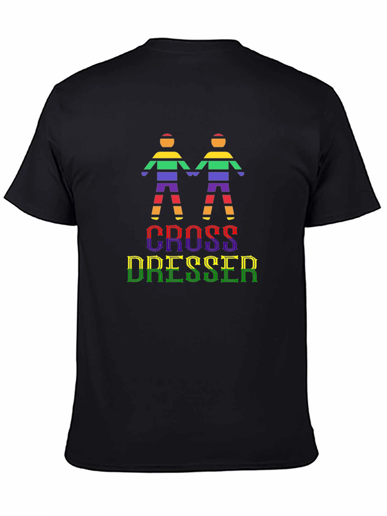 Black Cross Dresser Pride T-Shirt - LGBTQ+ Graphic Tee view 4