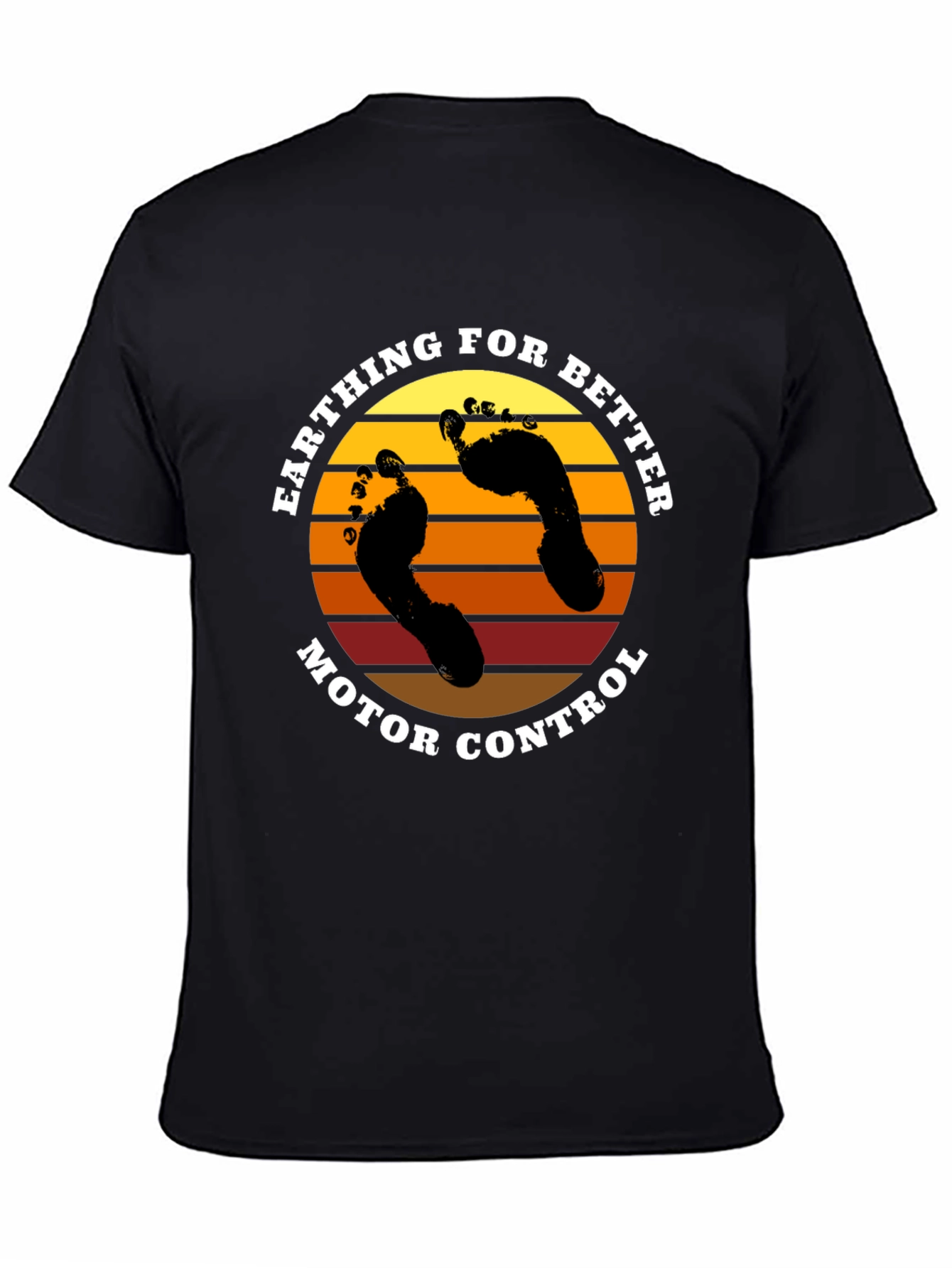 Black Earthing Better Motor Control Graphic Tee view 4