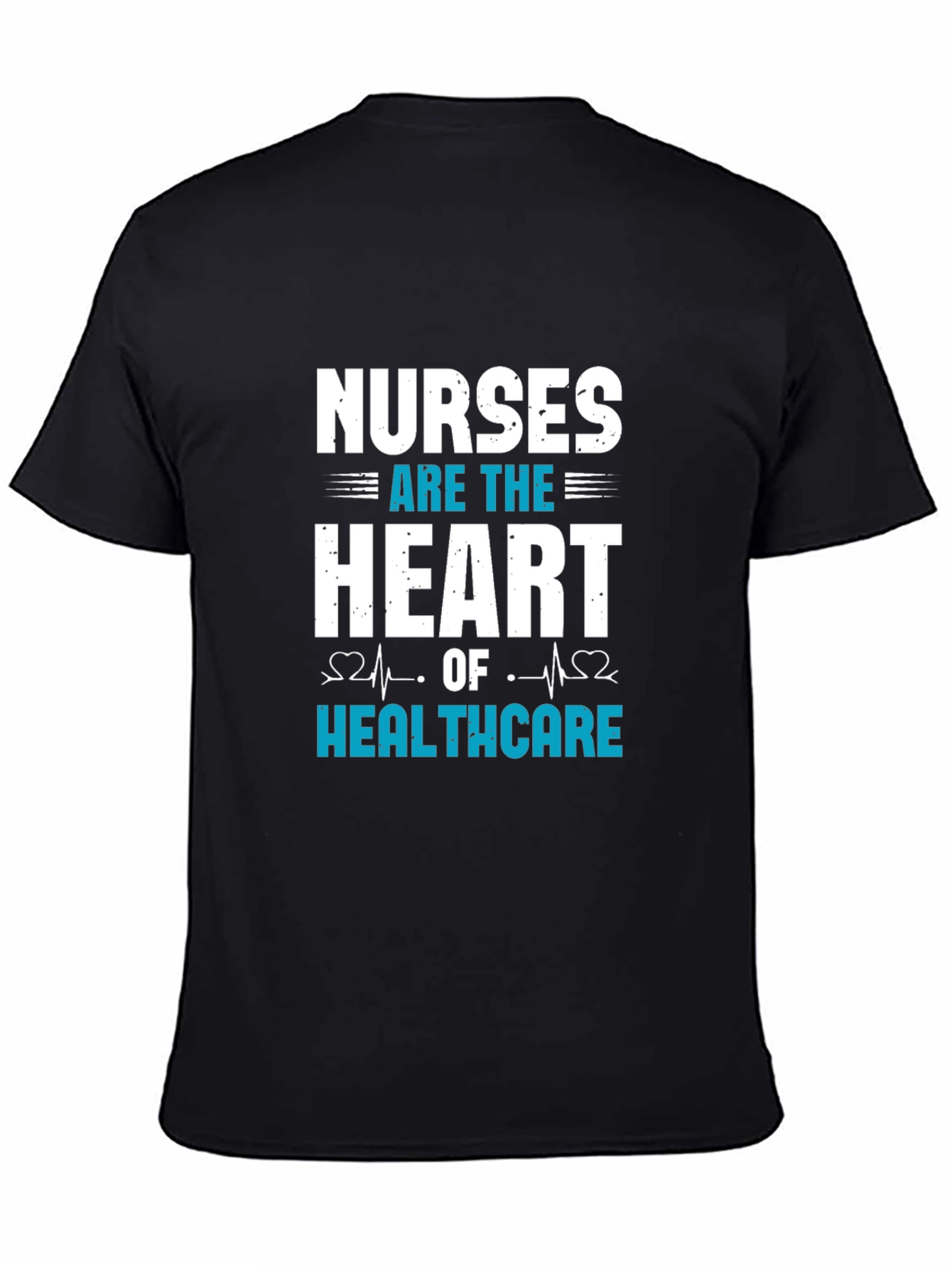 Black Nurses Heart of Healthcare Graphic T-Shirt view 4
