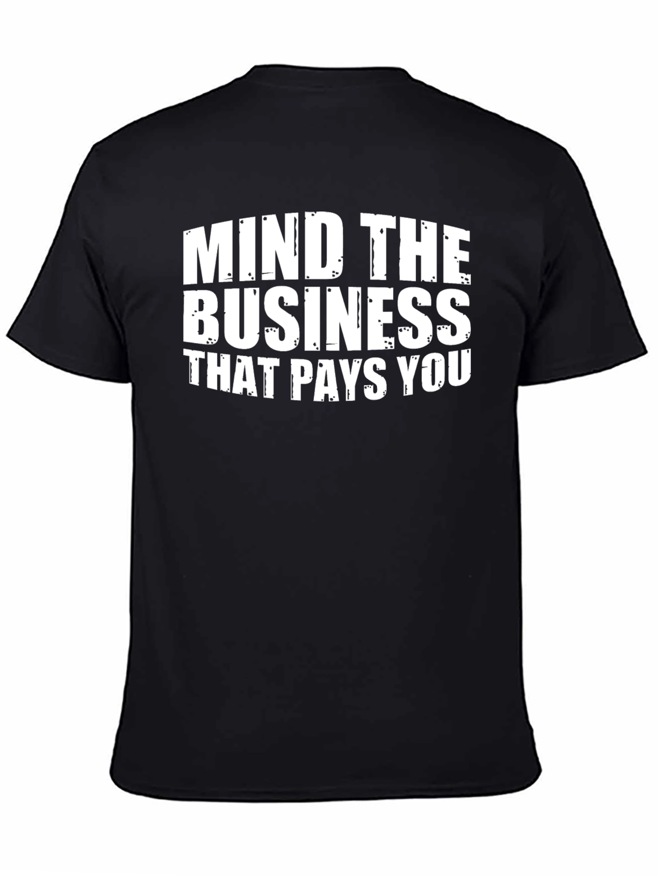 Black Mind The Business Graphic Tee - Crew Neck Short Sleeve T-Shirt view 4