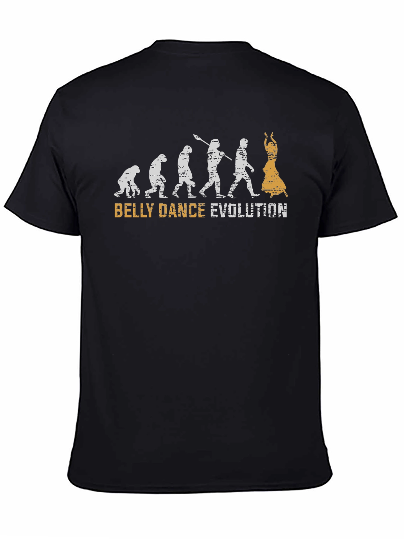 Black Belly Dance Evolution Graphic T-Shirt view 4
