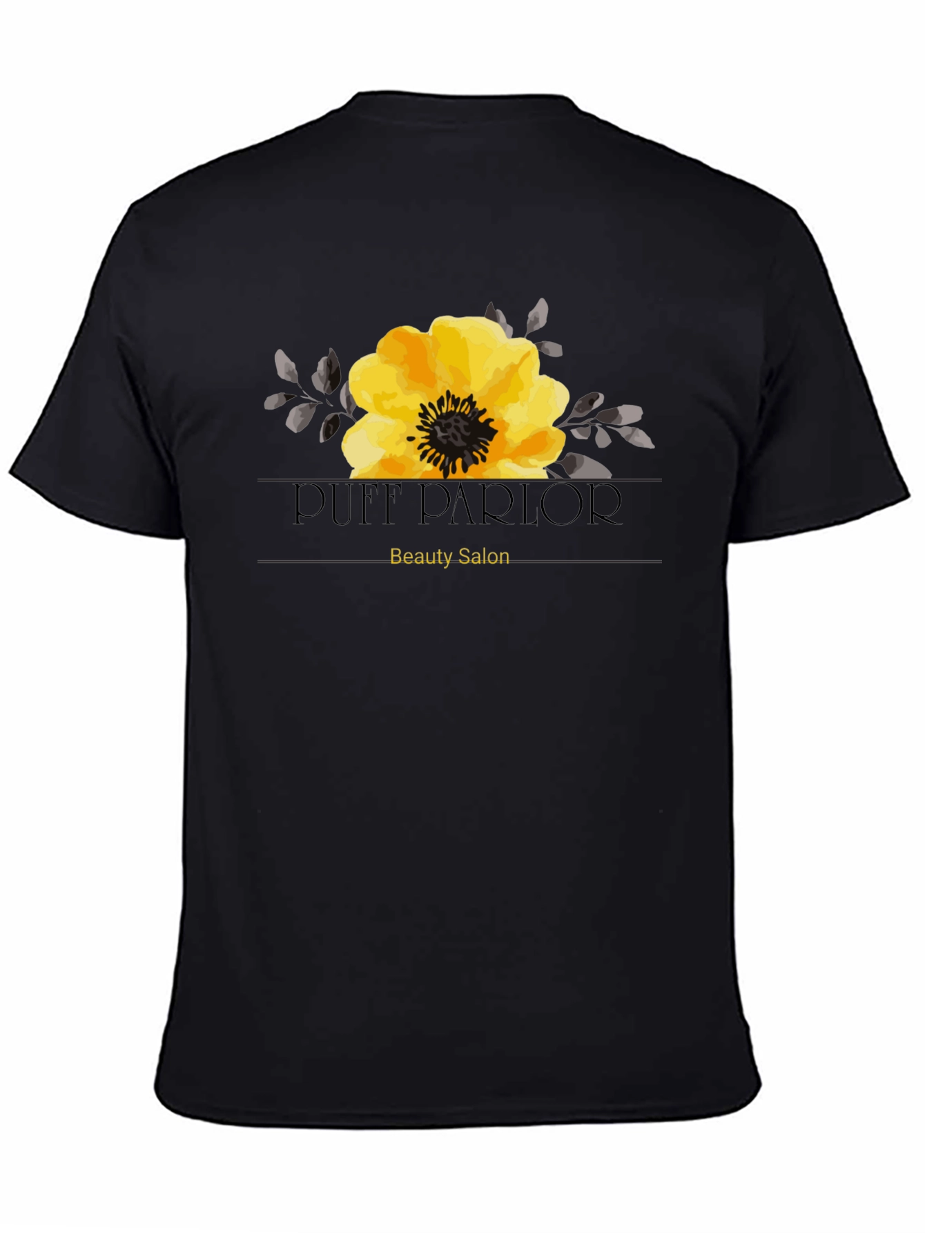 Black Puff Parlor Beauty Salon Graphic T-Shirt view 4