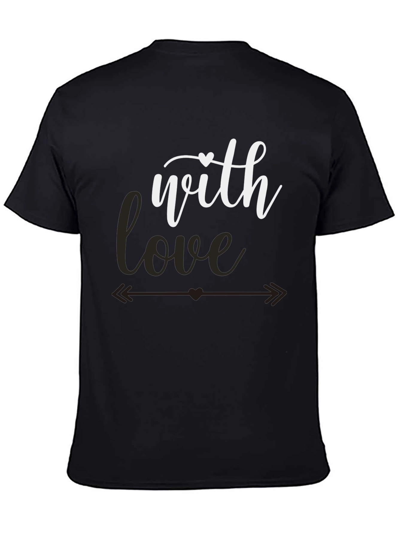 Black With Love Valentine's T-Shirt view 4