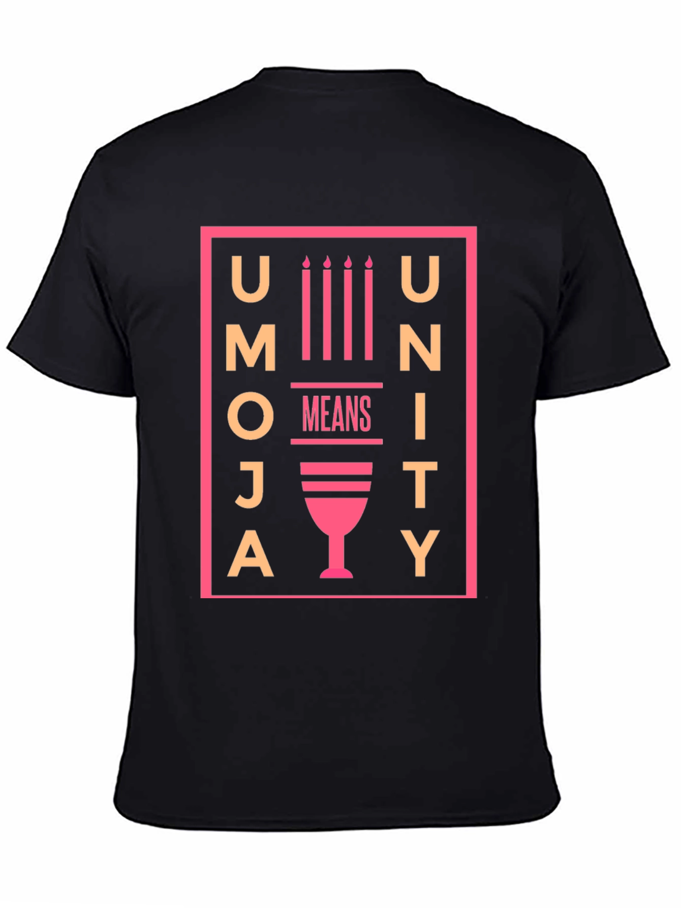 Black Umoja Unity Kwanzaa T-Shirt view 4