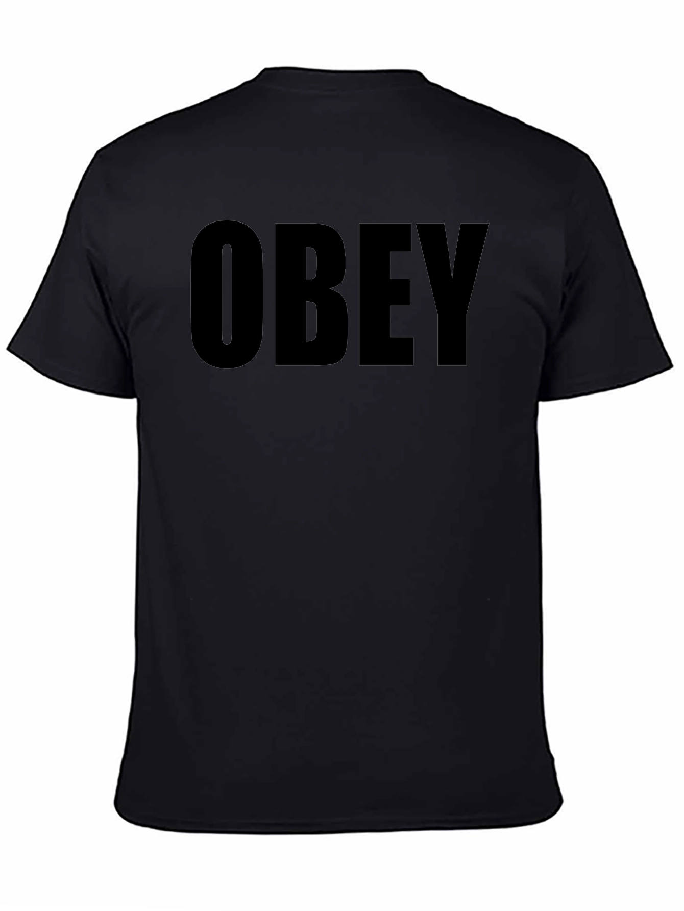 Black Obey Graphic Tee - Bold Statement T-Shirt view 4