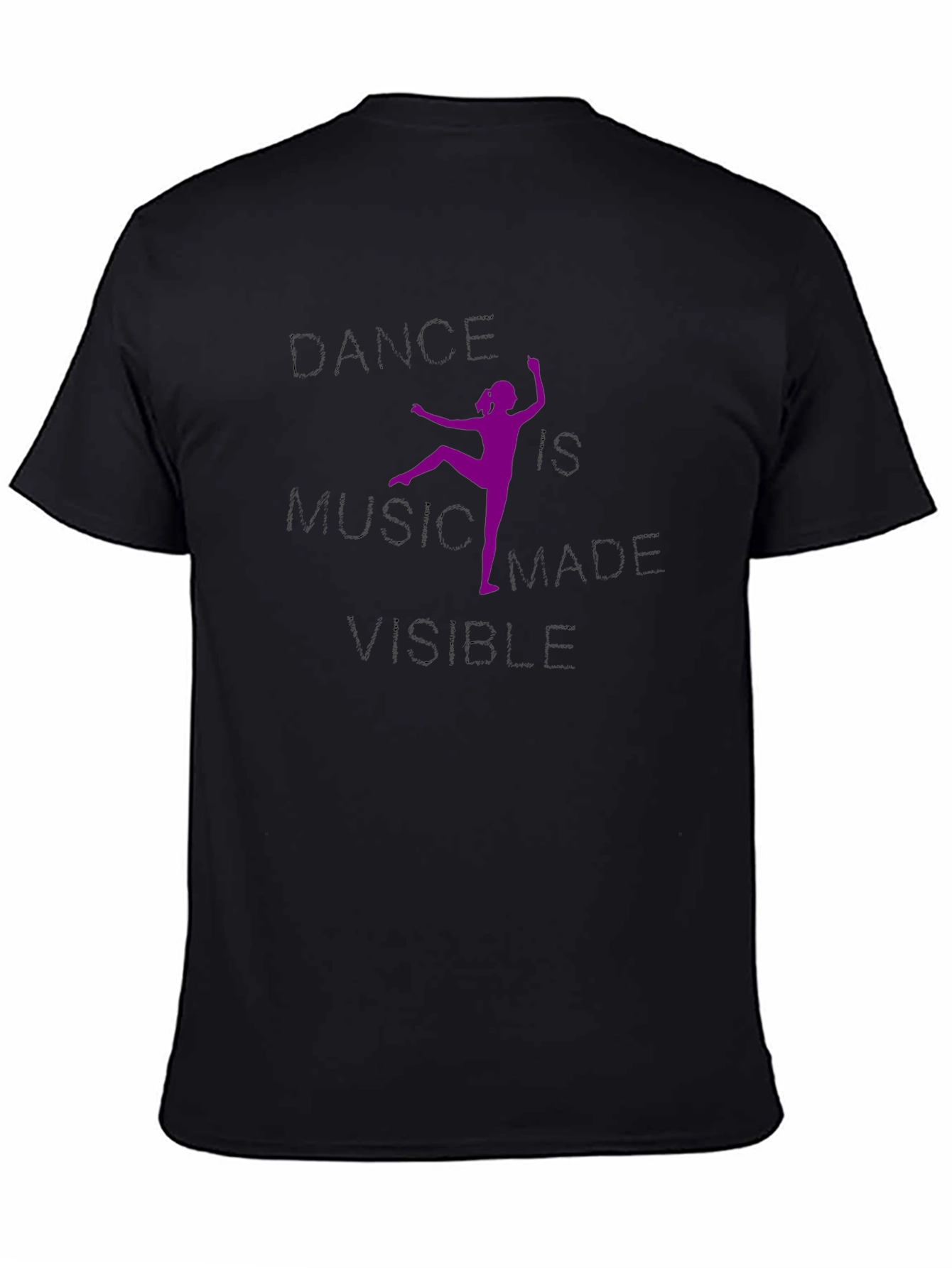 Black Dance Music Made Visible Graphic Tee view 4