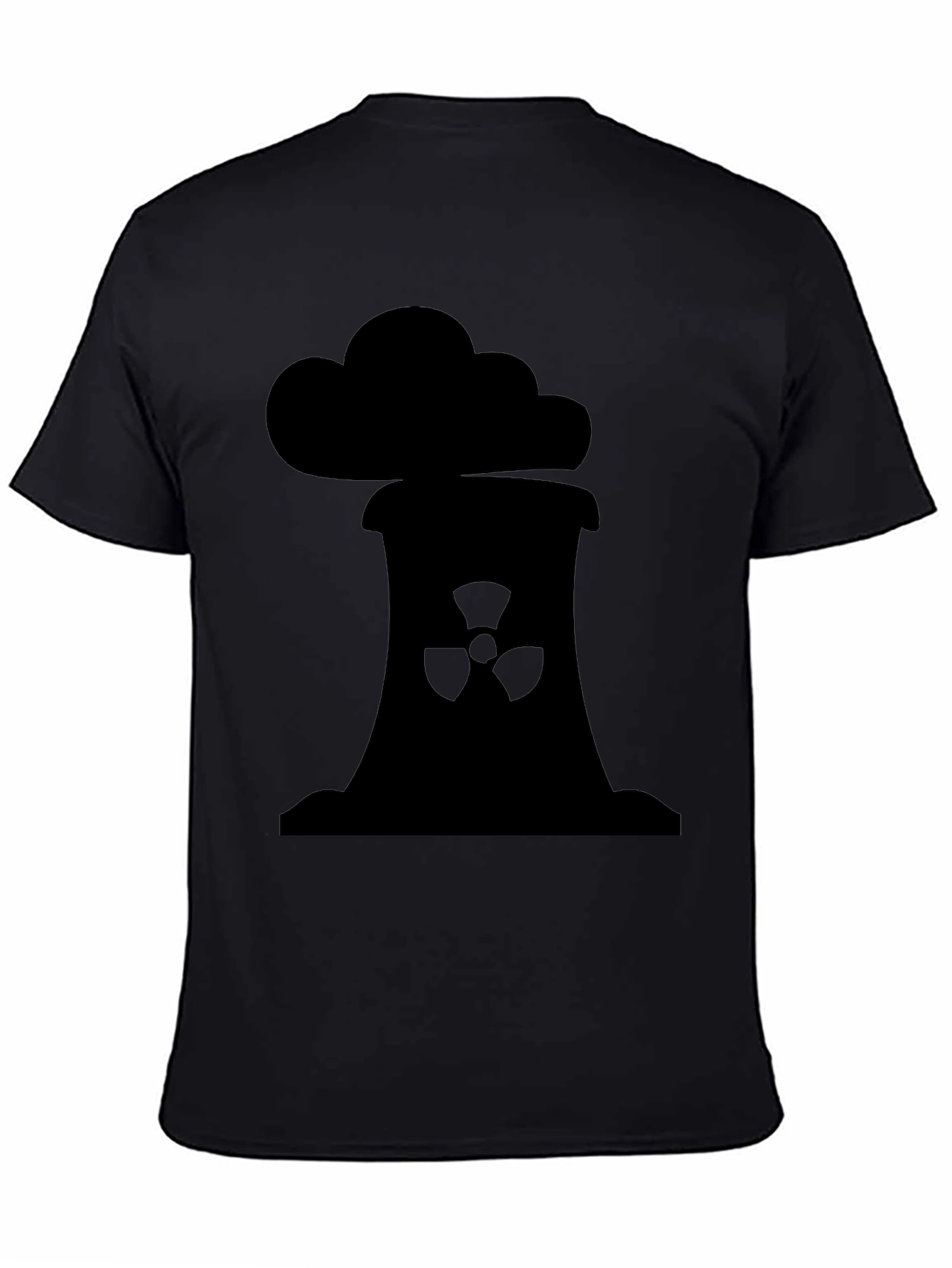 Black Nuclear Power Plant Graphic T-Shirt view 4