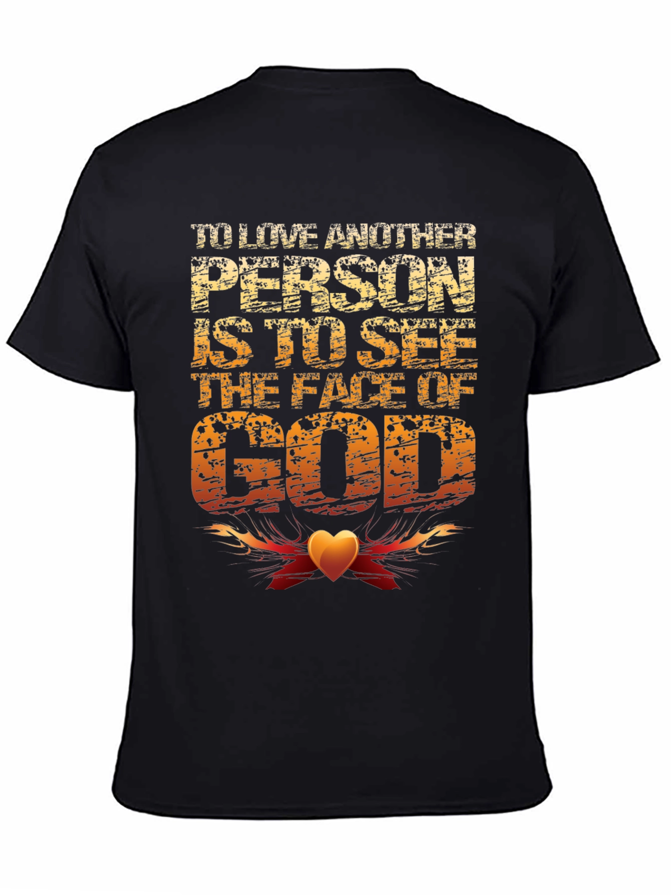 Black Inspirational God Graphic Tee - Men's Black T-Shirt view 4