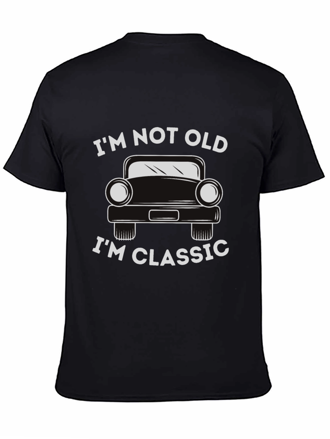 Black I'm Not Old I'm Classic Car Graphic T-Shirt view 4