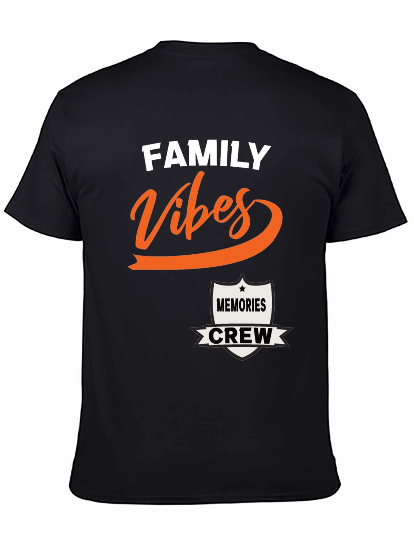 Black Family Vibes Memories Crew T-Shirt view 4
