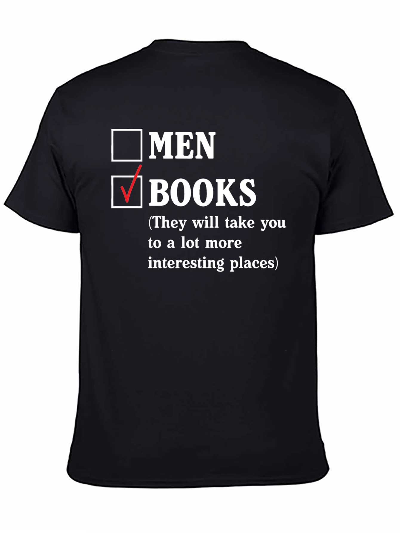 Black Books Over Men Graphic Tee view 4