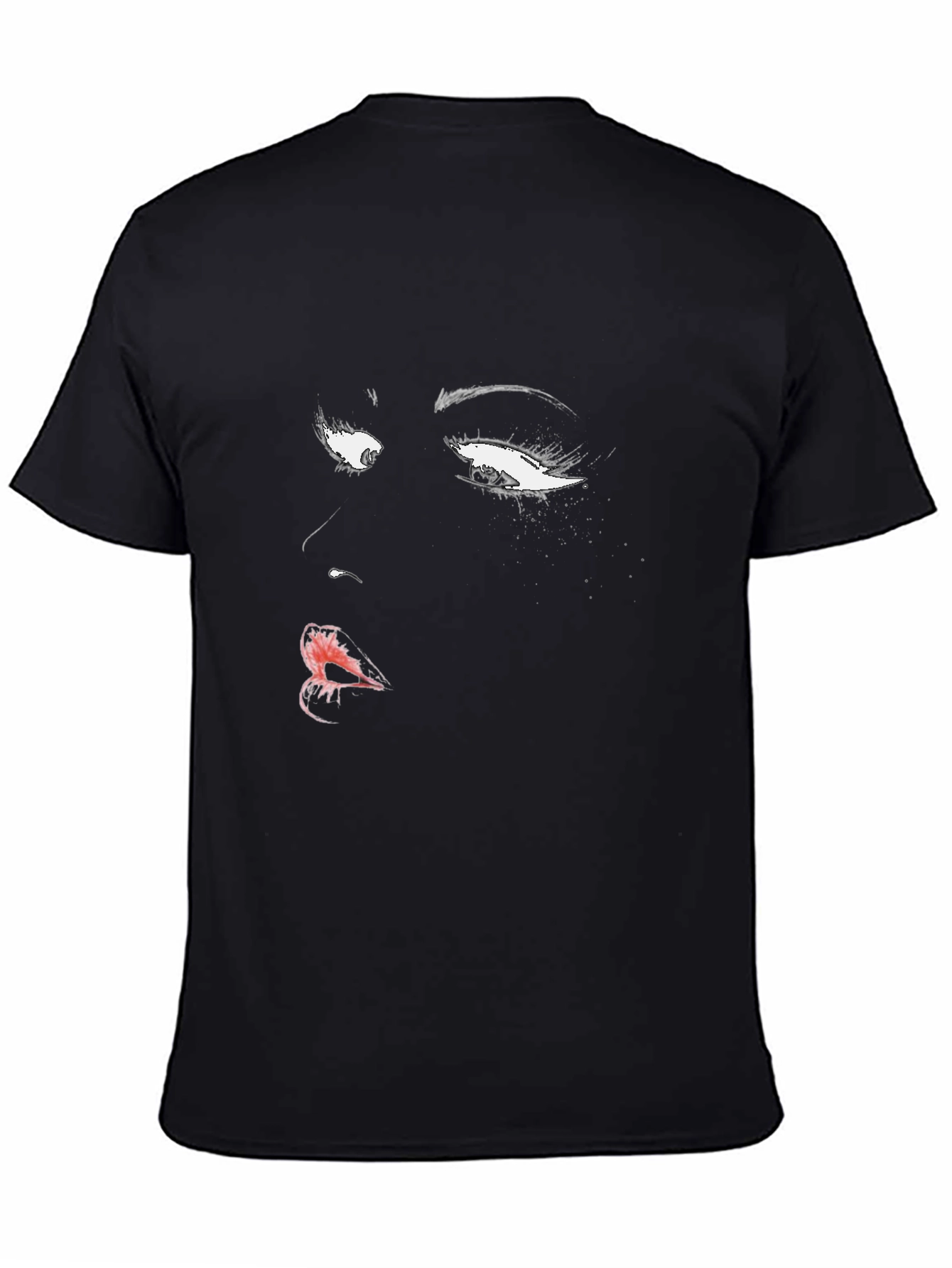 Black Dramatic Eyes Graphic Print Tee view 4